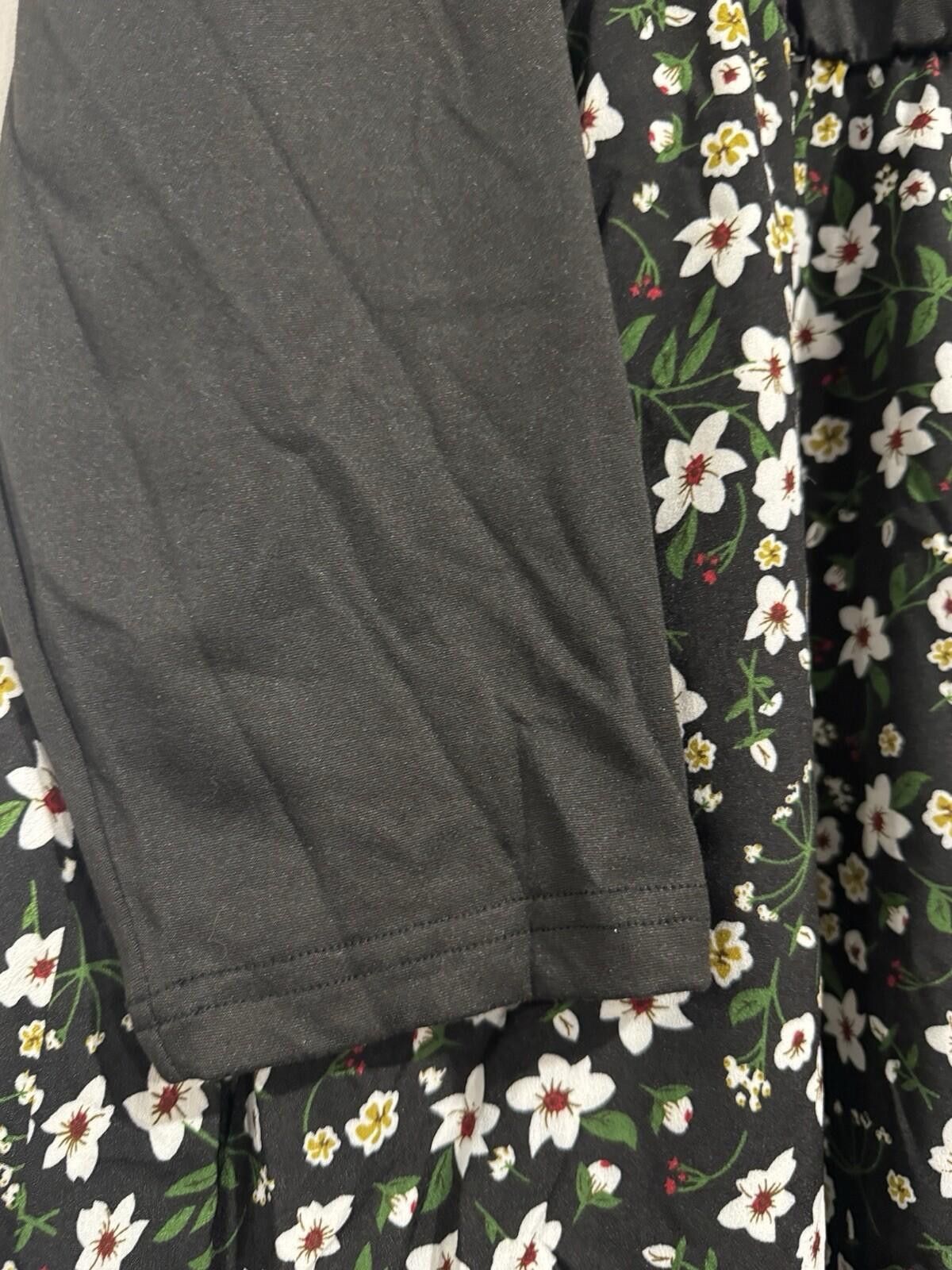 The Unbranded Brand Women’s Plus Size long floral long-sleeve maxi dress Sz 4XL Size M / US 6-8 / IT 42-44 - 8 Thumbnail