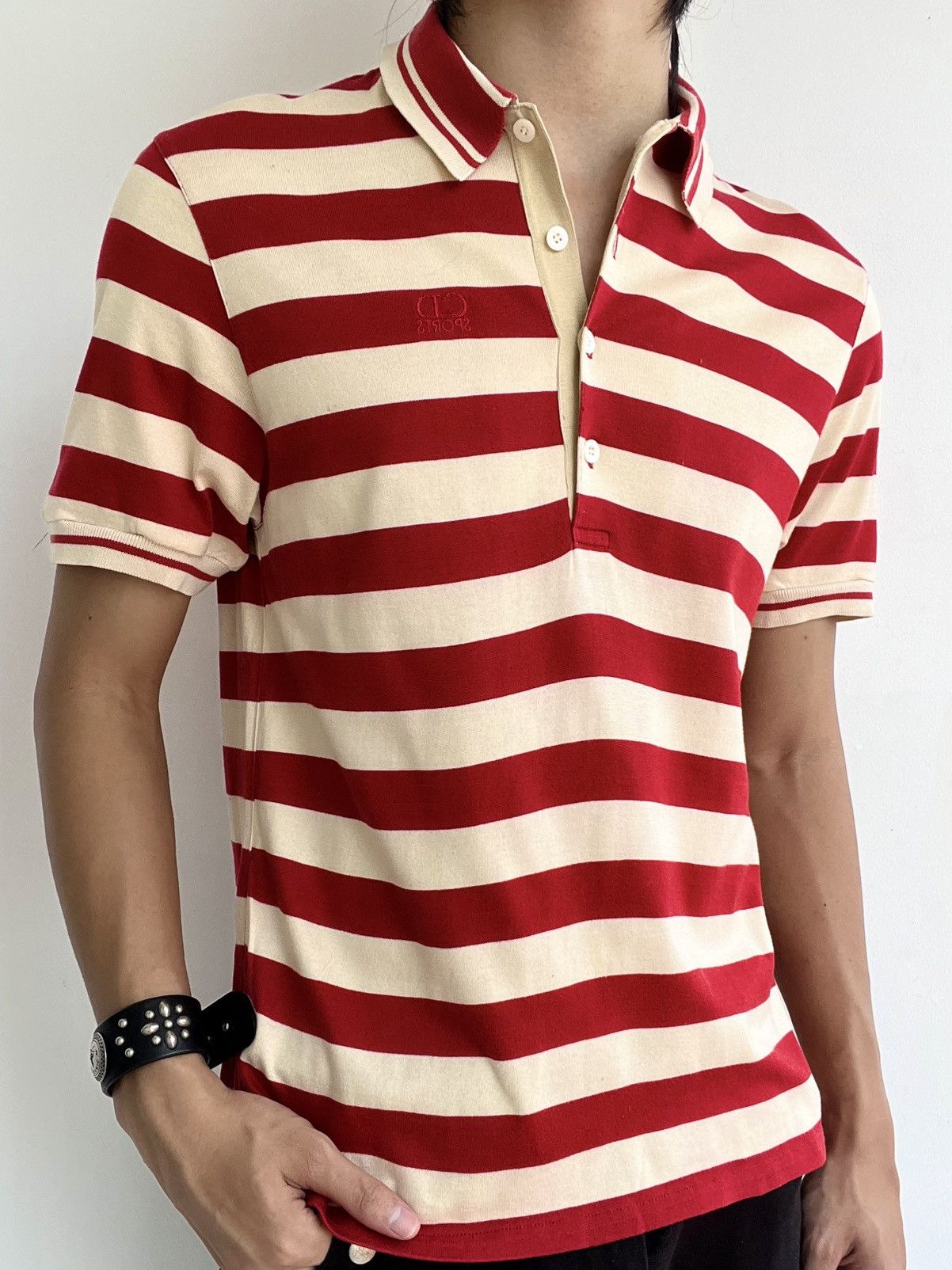 Dior 2000s Christian Dior Striped Polo Size US M / EU 48-50 / 2 - 2 Thumbnail