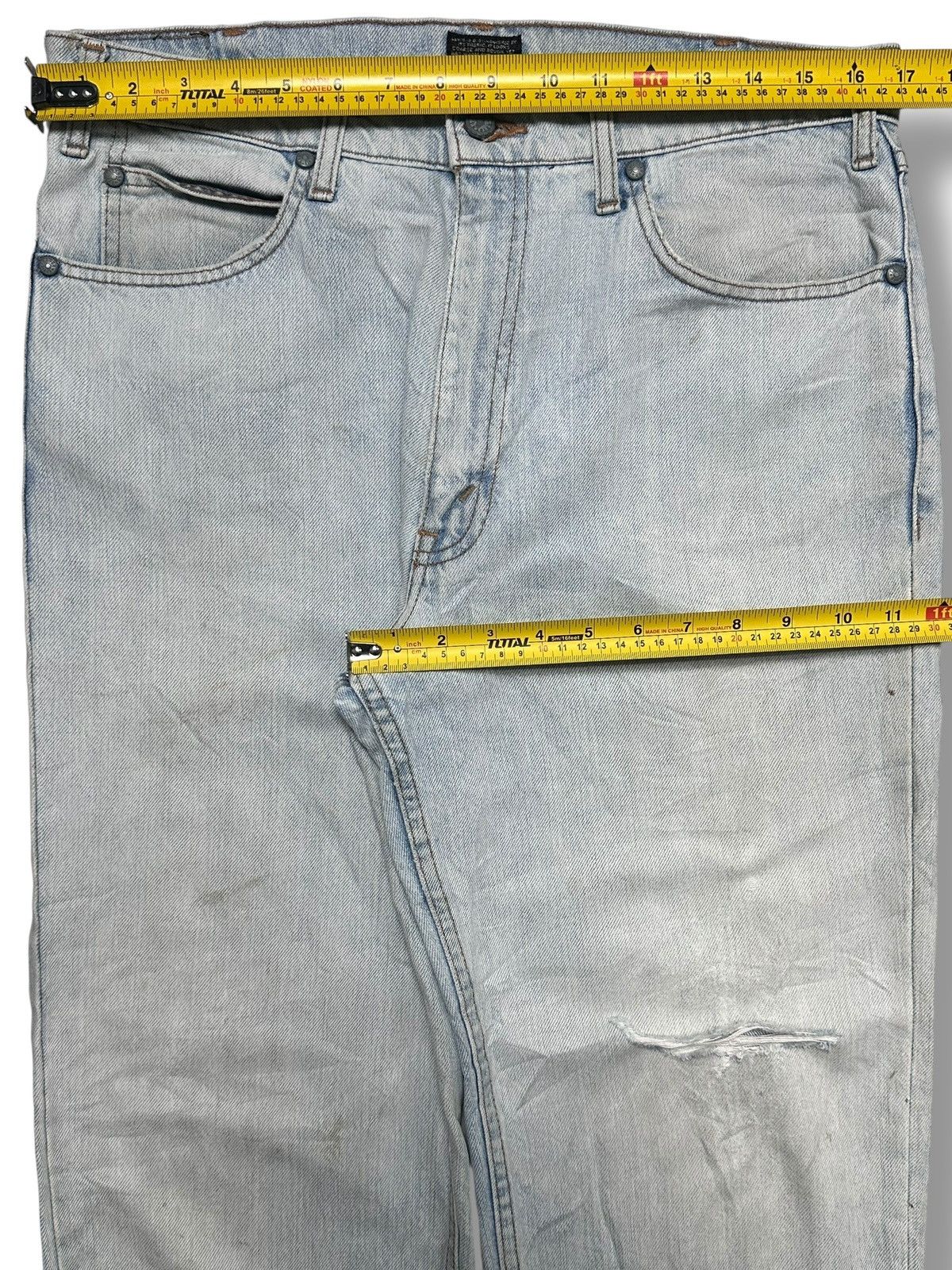 Levi's Levis 1991 Dixhuit Big E Black Tab Straight Leg & BlueWash Size US 34 / EU 50 - 19 Thumbnail