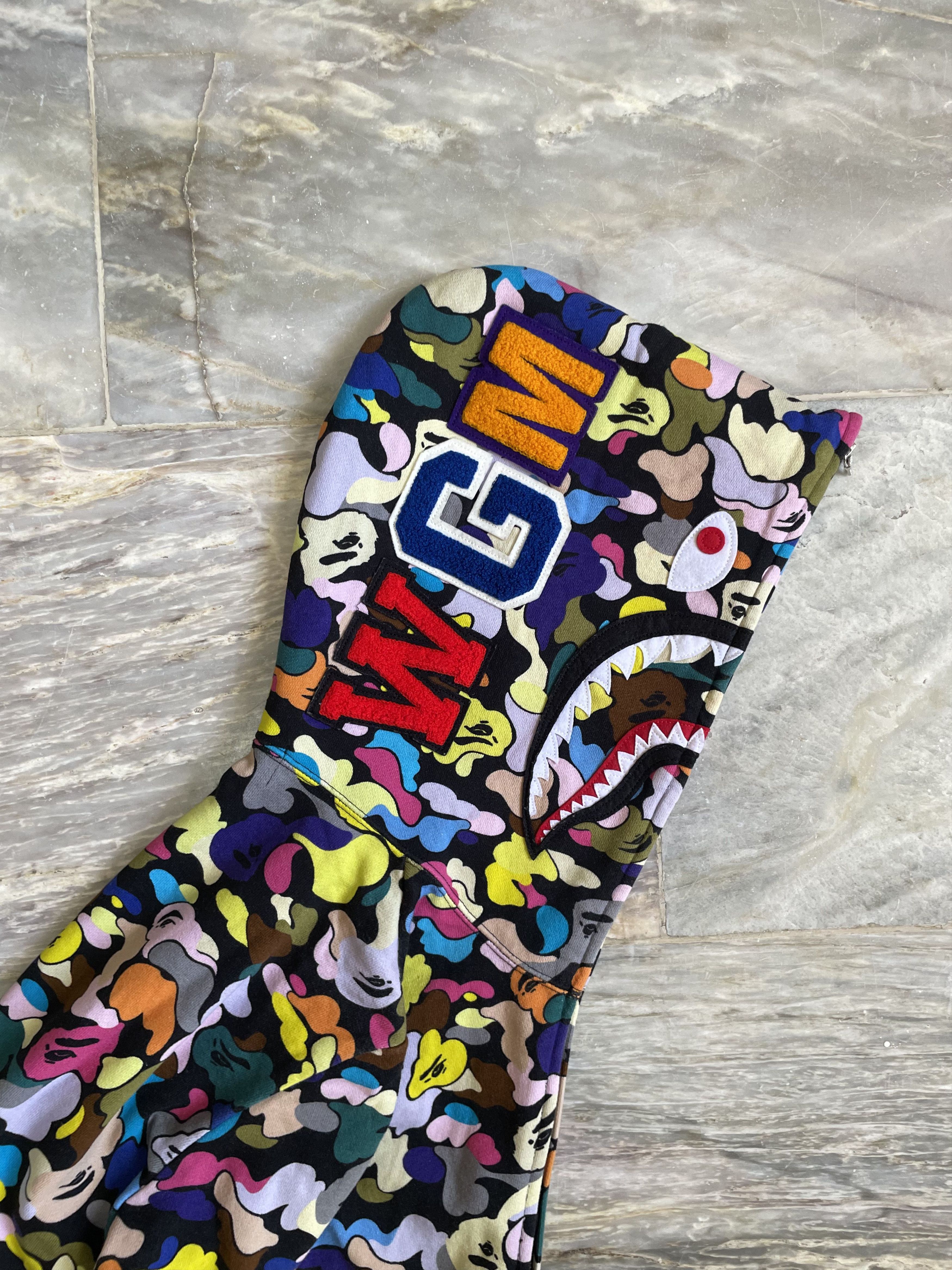 Bape Bape Black Multi Camo Shark Dress Hoodie Size XS / US 0-2 / IT 36-38 - 9 Thumbnail