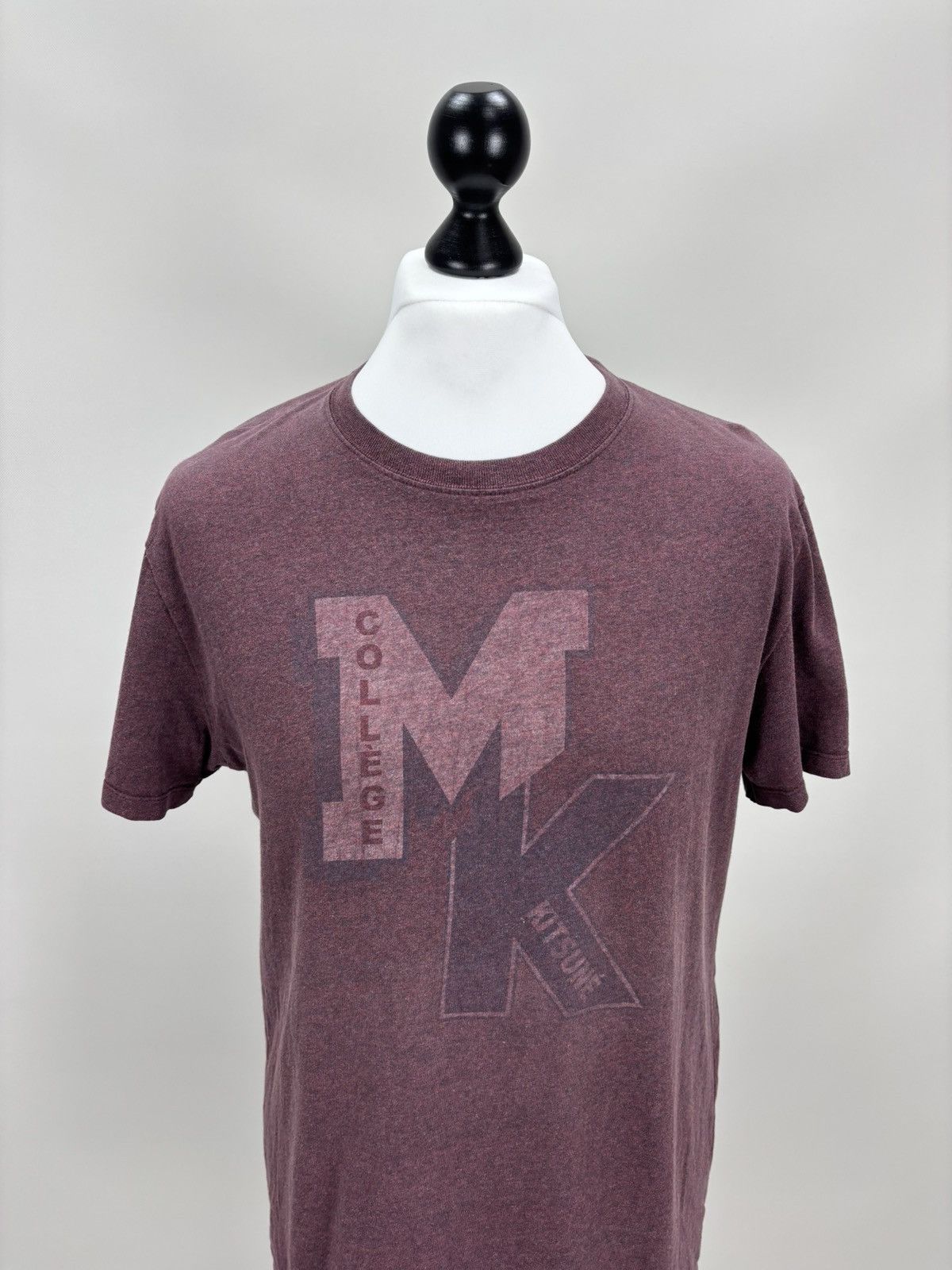 Maison Kitsune Mens t shirt Maison Kitsune Size L Color Burgundy Size US L / EU 52-54 / 3 - 2 Thumbnail