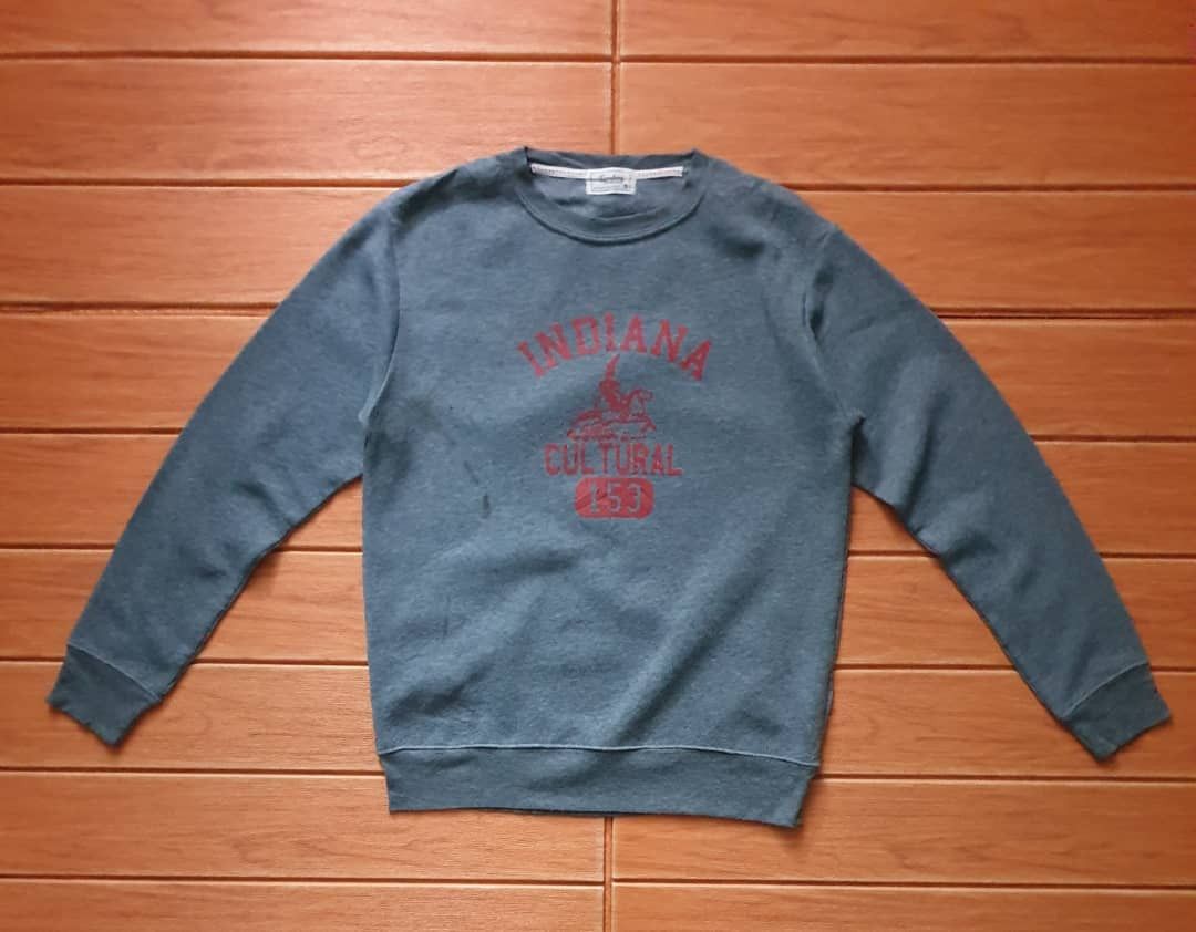 Japanese Brand Gembony indiana cultural grey colour sweatshirt Size US M / EU 48-50 / 2 - 1 Thumbnail