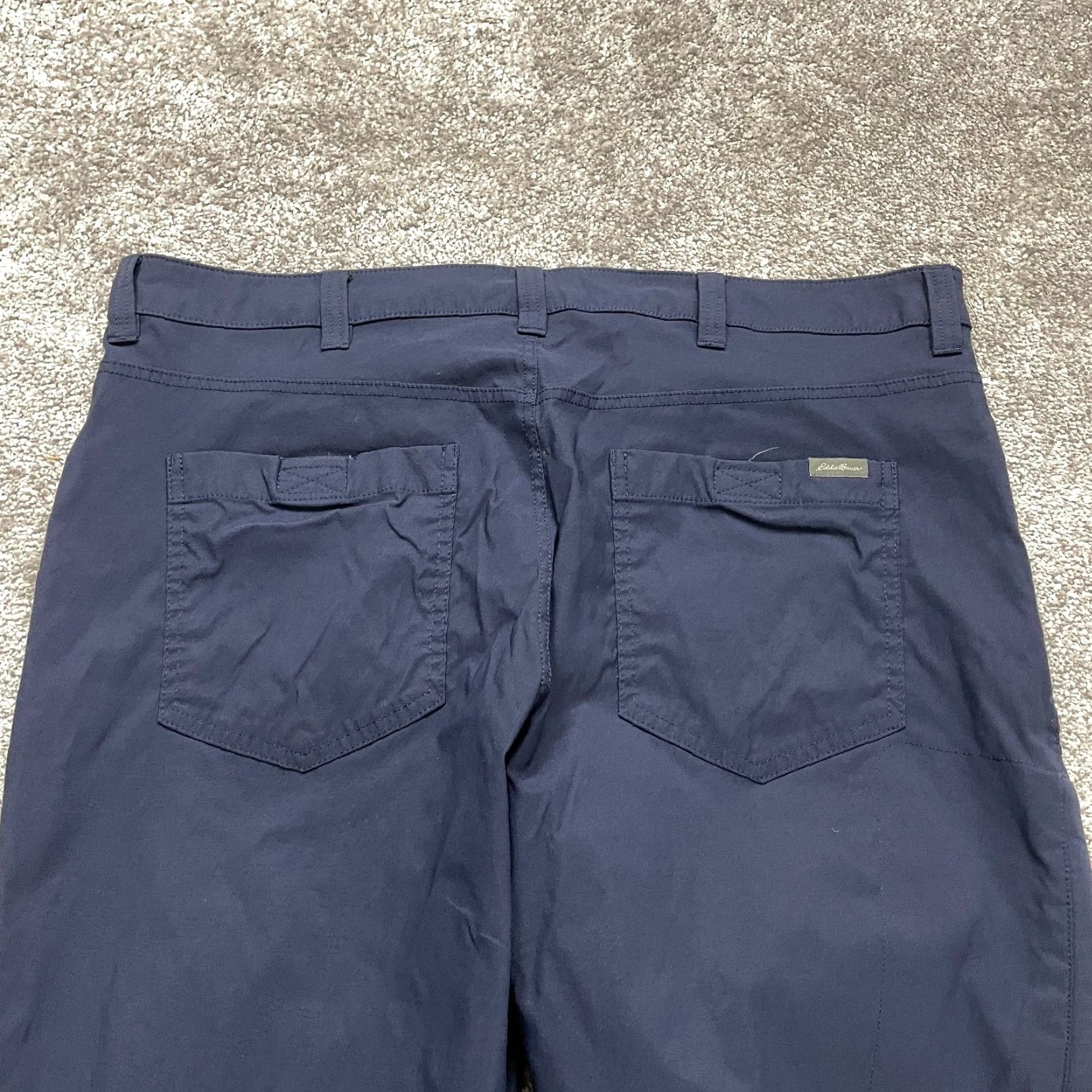 Eddie Bauer Eddie Bauer Pants 38x31 Navy Blue Hiking Straight Leg Active Outdoor Fish Mens Size US 38 / EU 54 - 3 Thumbnail