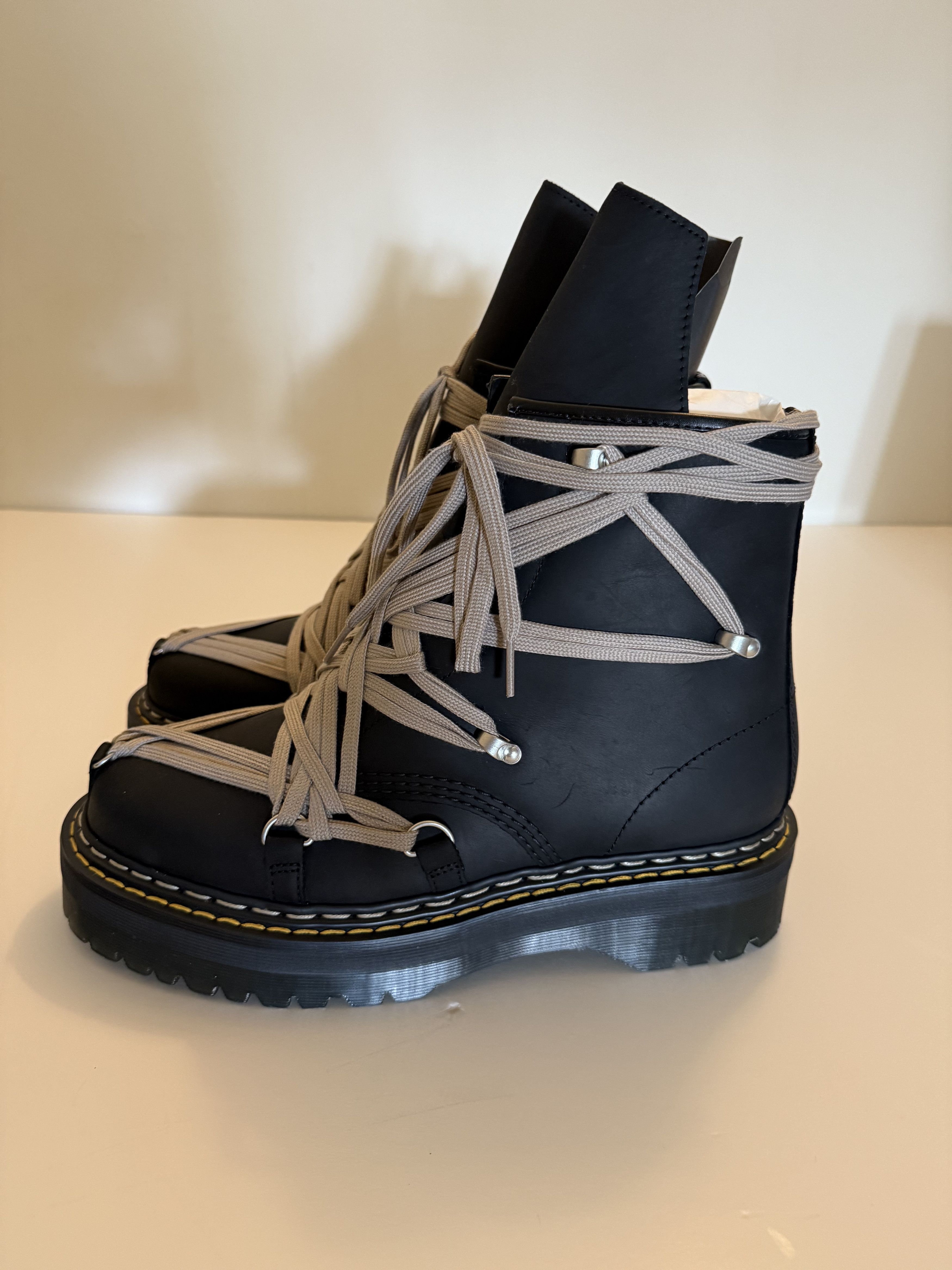 Dr. Martens × Rick Owens Dr. Martens 1460 DRKSHDW Quad Sole Mega Lace Boot Size US 13 / EU 46 - 6 Thumbnail
