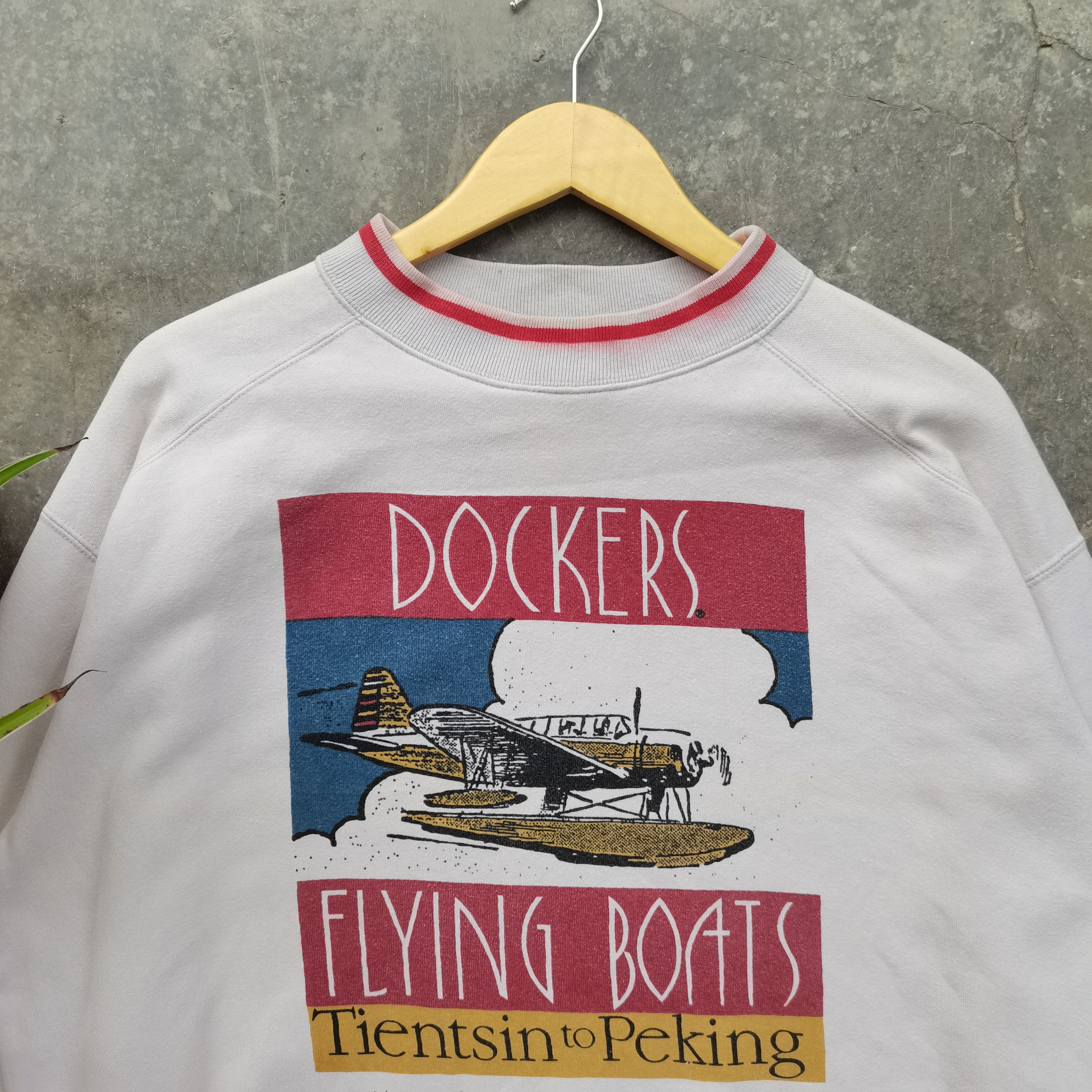 Vintage 🔥🔥🔥Crazy Vintage 1989 LEVI'S DOCKERS Sweatshirt Size US M / EU 48-50 / 2 - 5 Thumbnail