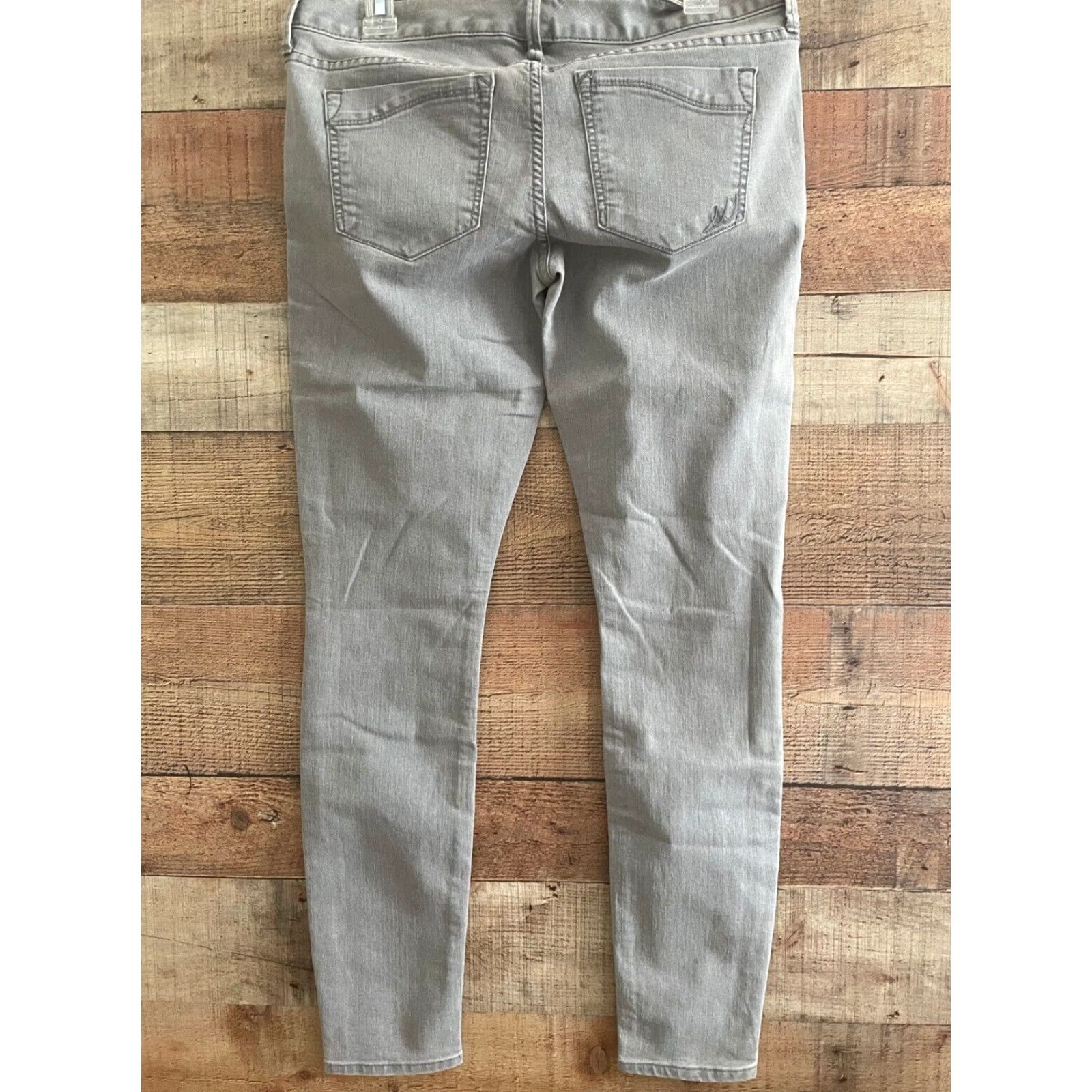 Express Express Jeans Zelda Slim Fit Low Rise Women Gray Denim Size 7 Size 28" / US 6 / IT 42 - 2 Thumbnail