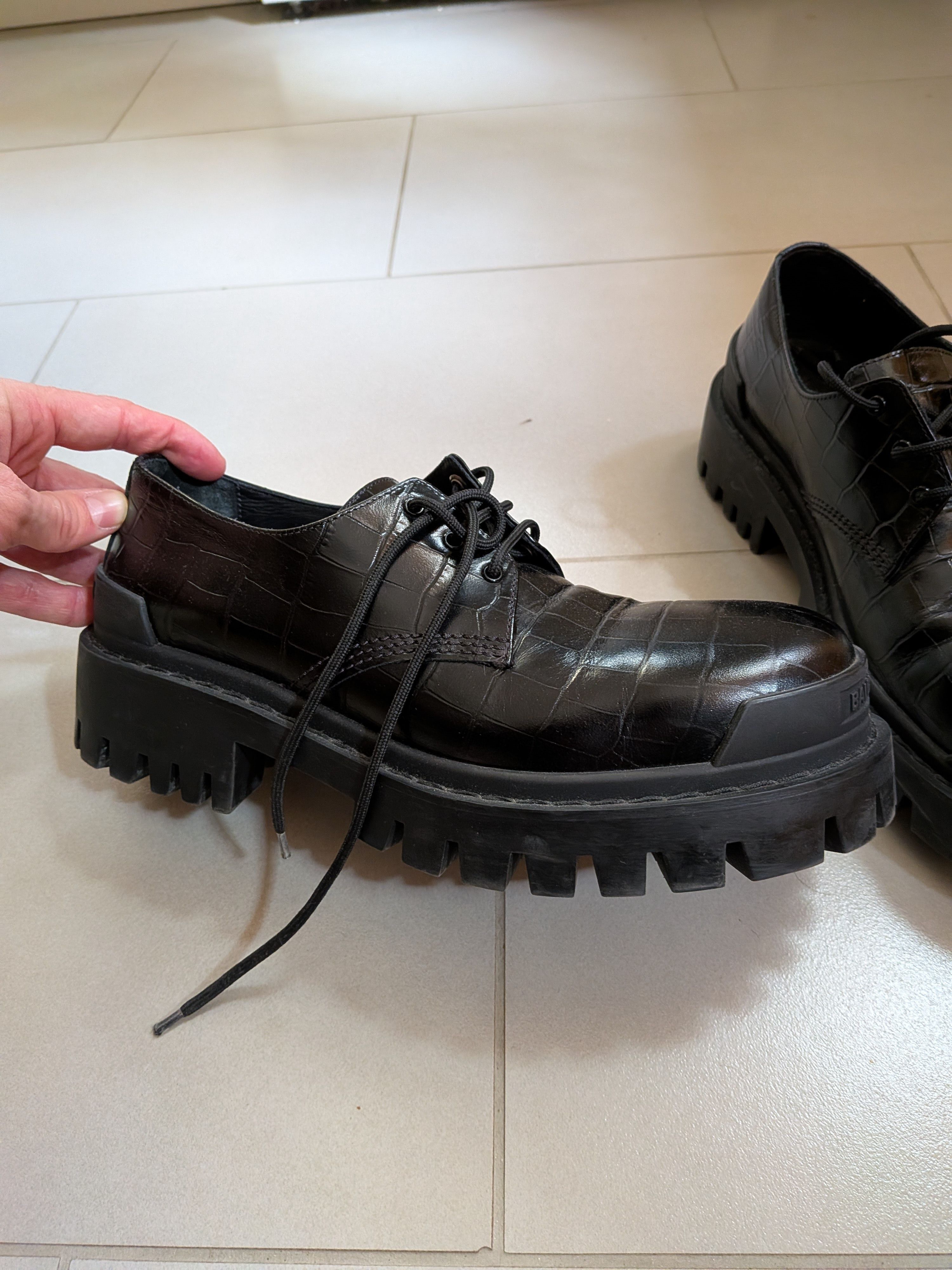 Balenciaga Balenciaga Croc Strike Derby Size US 8 / EU 41 - 3 Thumbnail