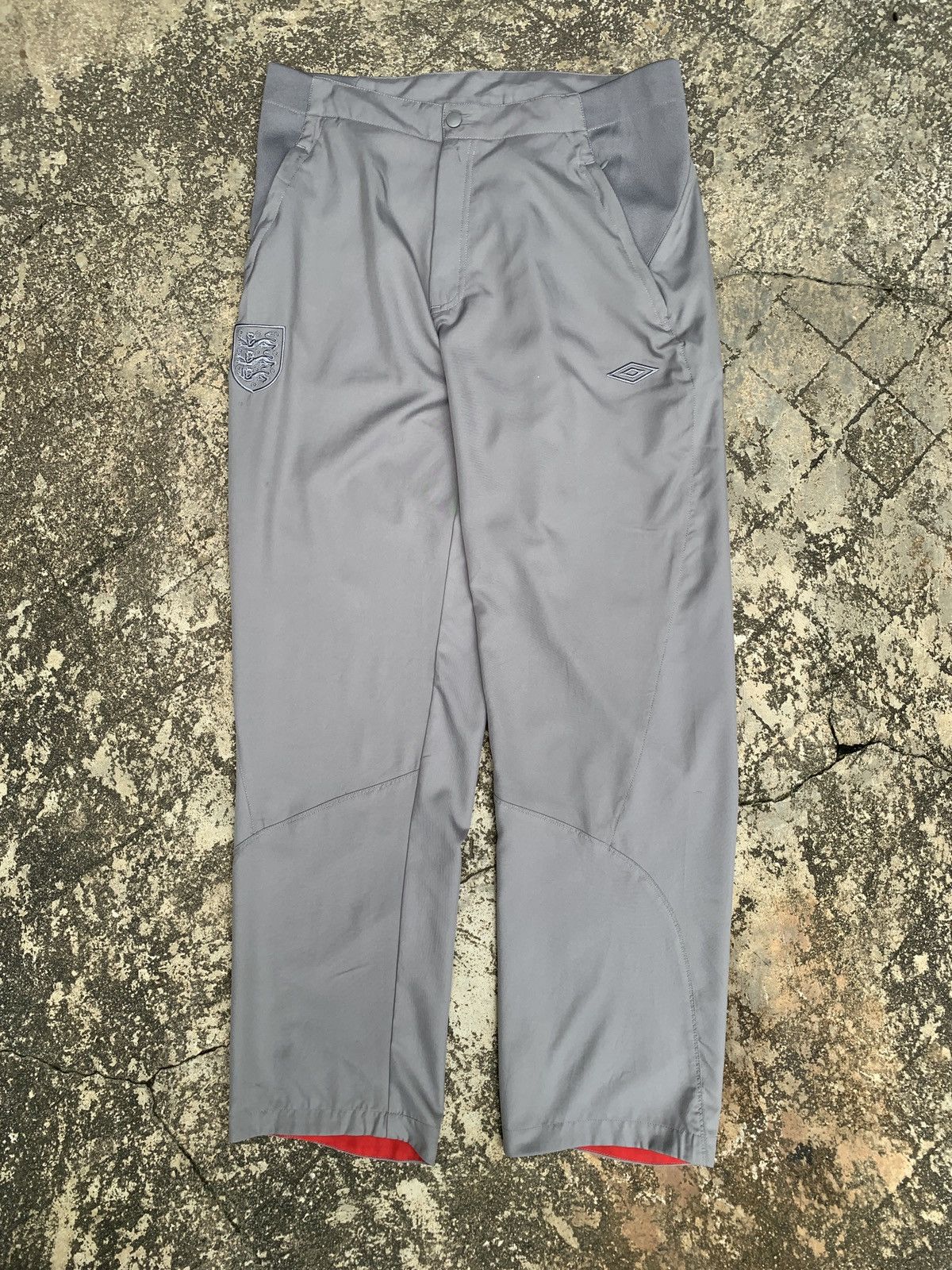 Umbro Umbro England for National Grey Tonal Embroidery Nylon Pants Size US 34 / EU 50 - 1 Thumbnail