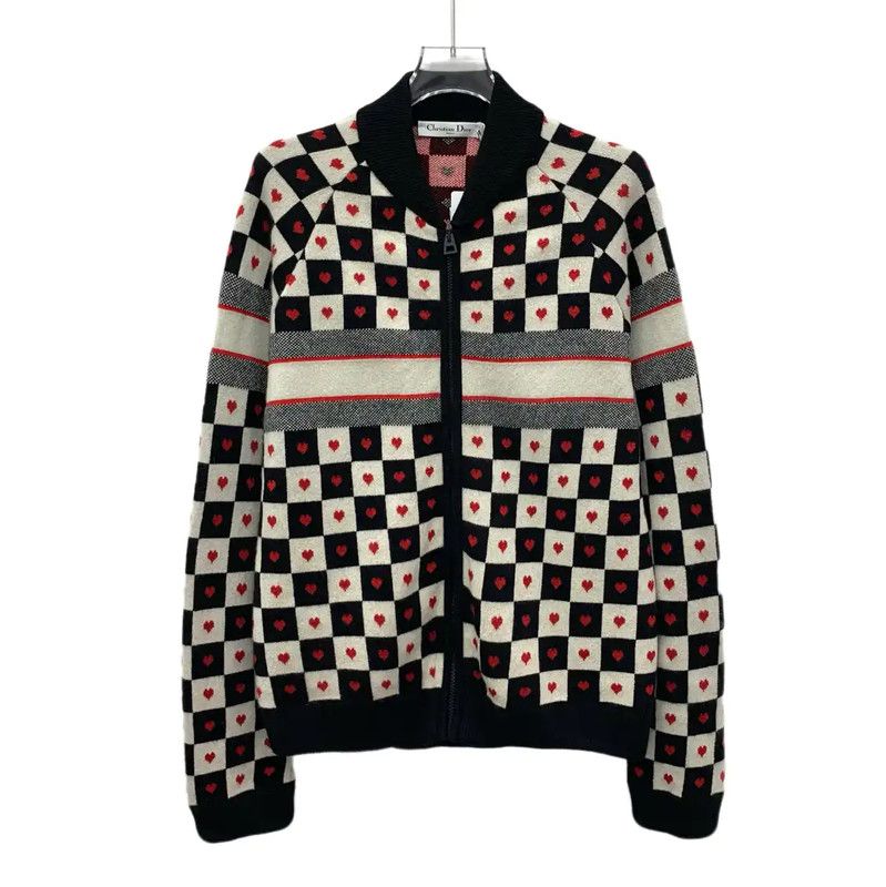 Dior Dior Women's Color-Block Cashmere Jacket 0089 Size S / US 4 / IT 40 - 1 Thumbnail