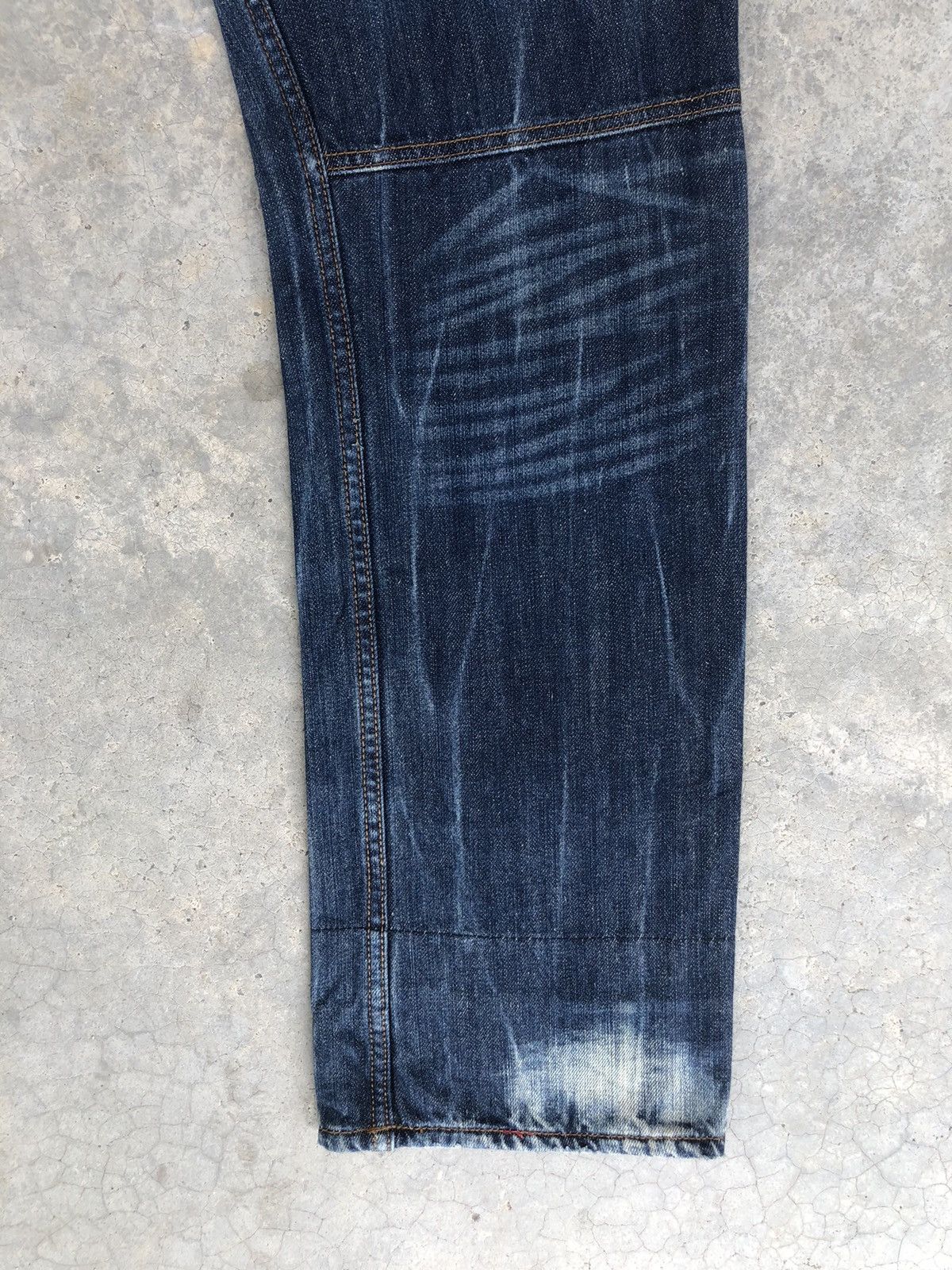 Japanese Brand Japanese Dominate Handcrafted Double Waist Distressed Jeans Size US 34 / EU 50 - 12 Thumbnail