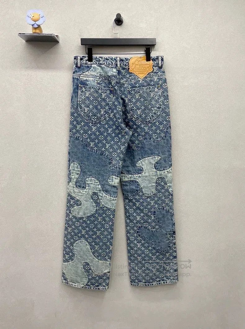 Louis Vuitton LV x Nigo Blue Denim Jeans. Size US 30 / EU 46 - 2 Thumbnail