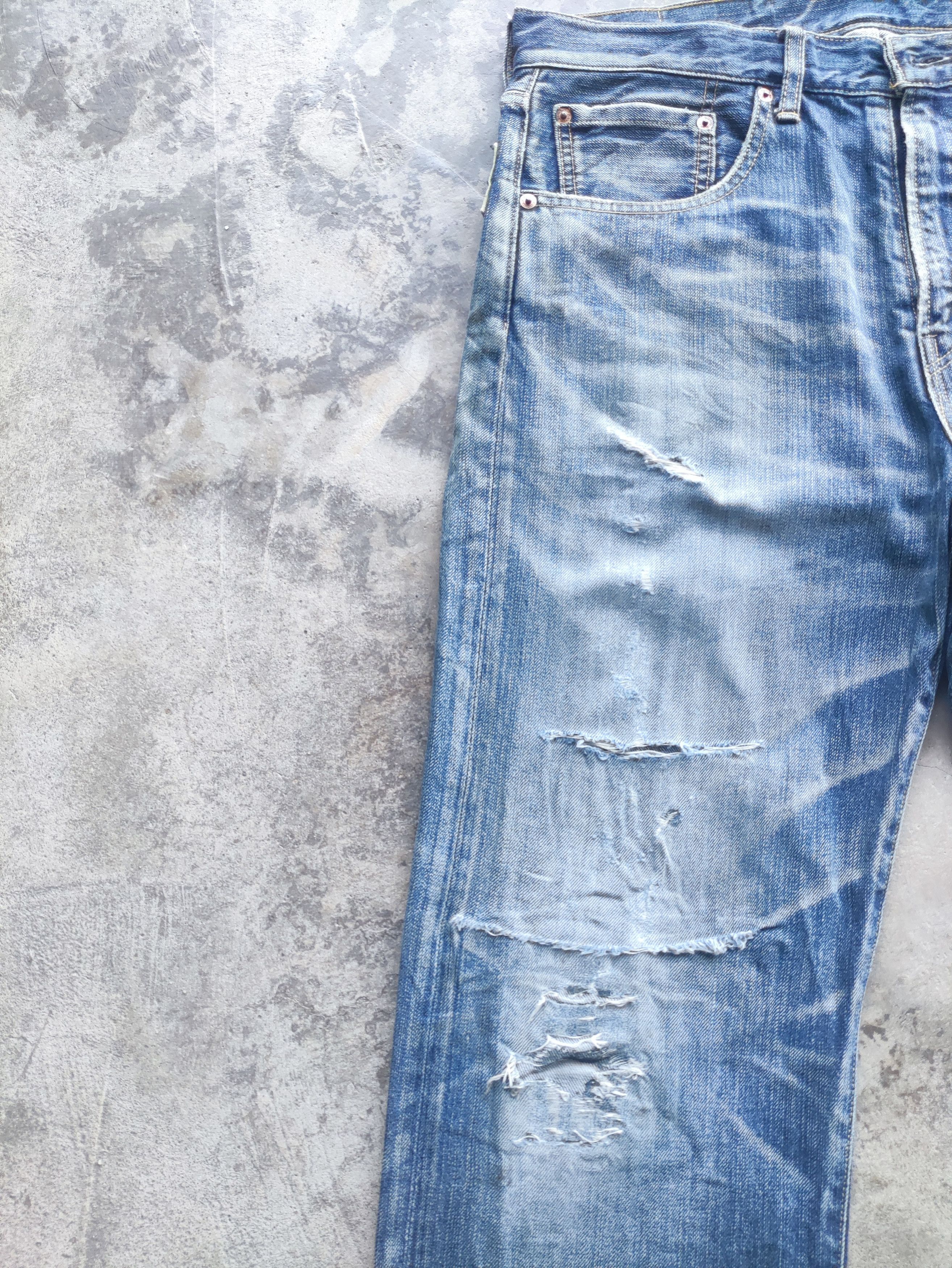 Junya Watanabe Vintage Junya Watanabe CDG Distressed Waist 35 Size US 35 - 10 Thumbnail