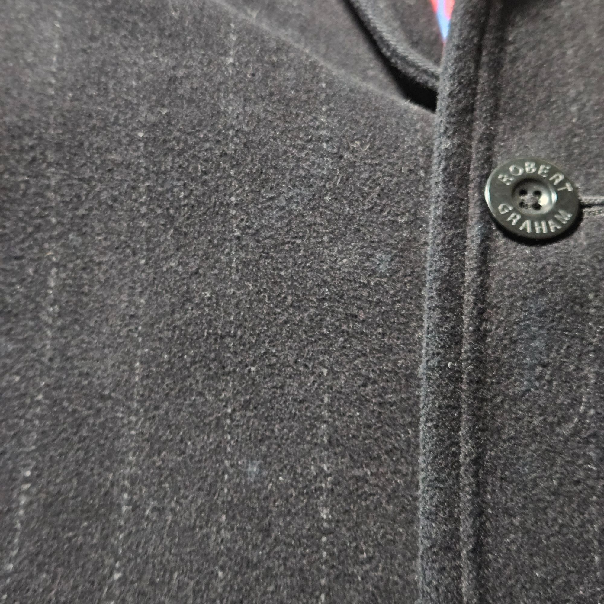 Robert Graham Robert Graham L Black Pinstripe Cotton Silk Trim Jacket Spor Size 42R - 13 Thumbnail