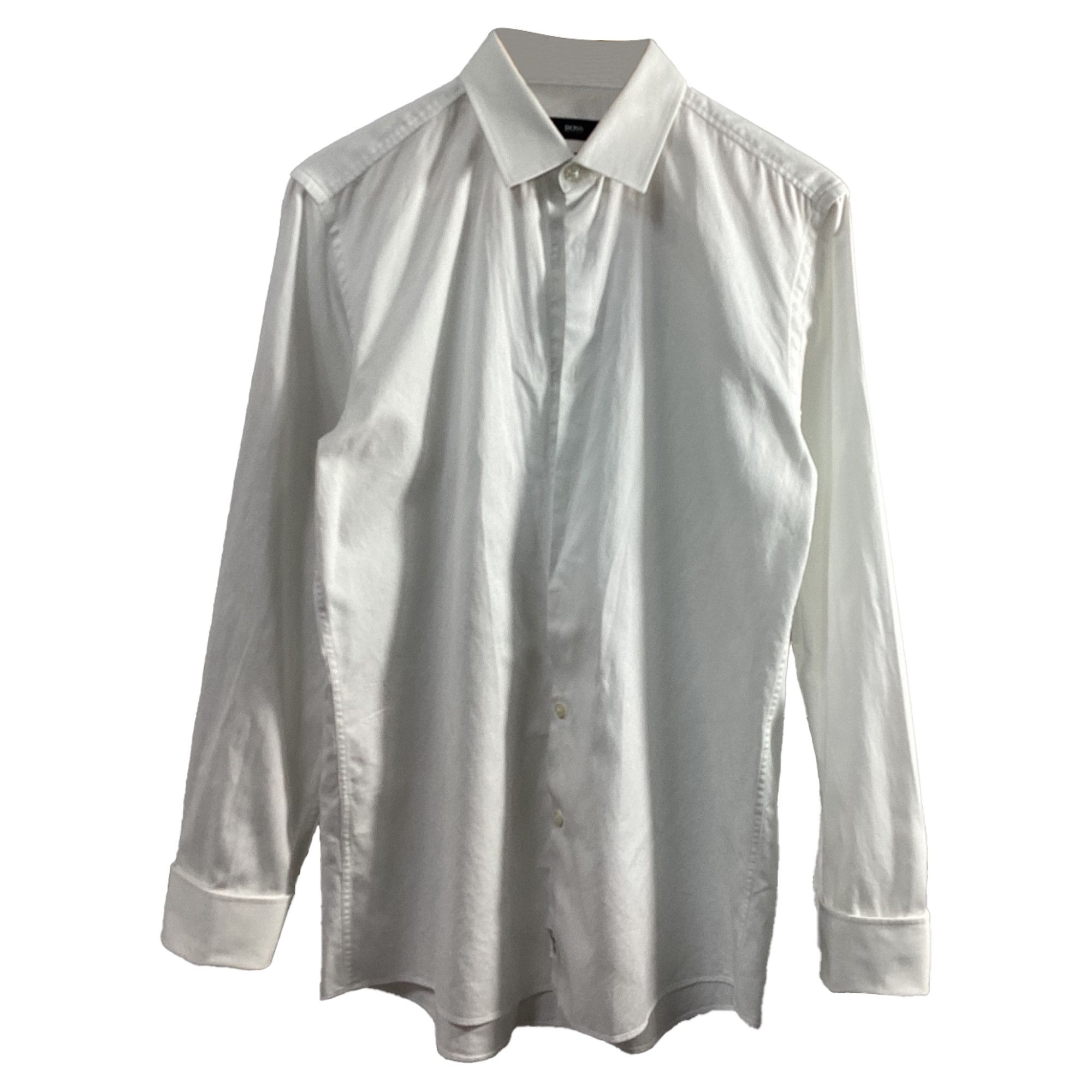 Hugo Boss Boss Hugo Boss Slim Fit Shirt in White Cotton Size US M / EU 48-50 / 2 - 1 Thumbnail