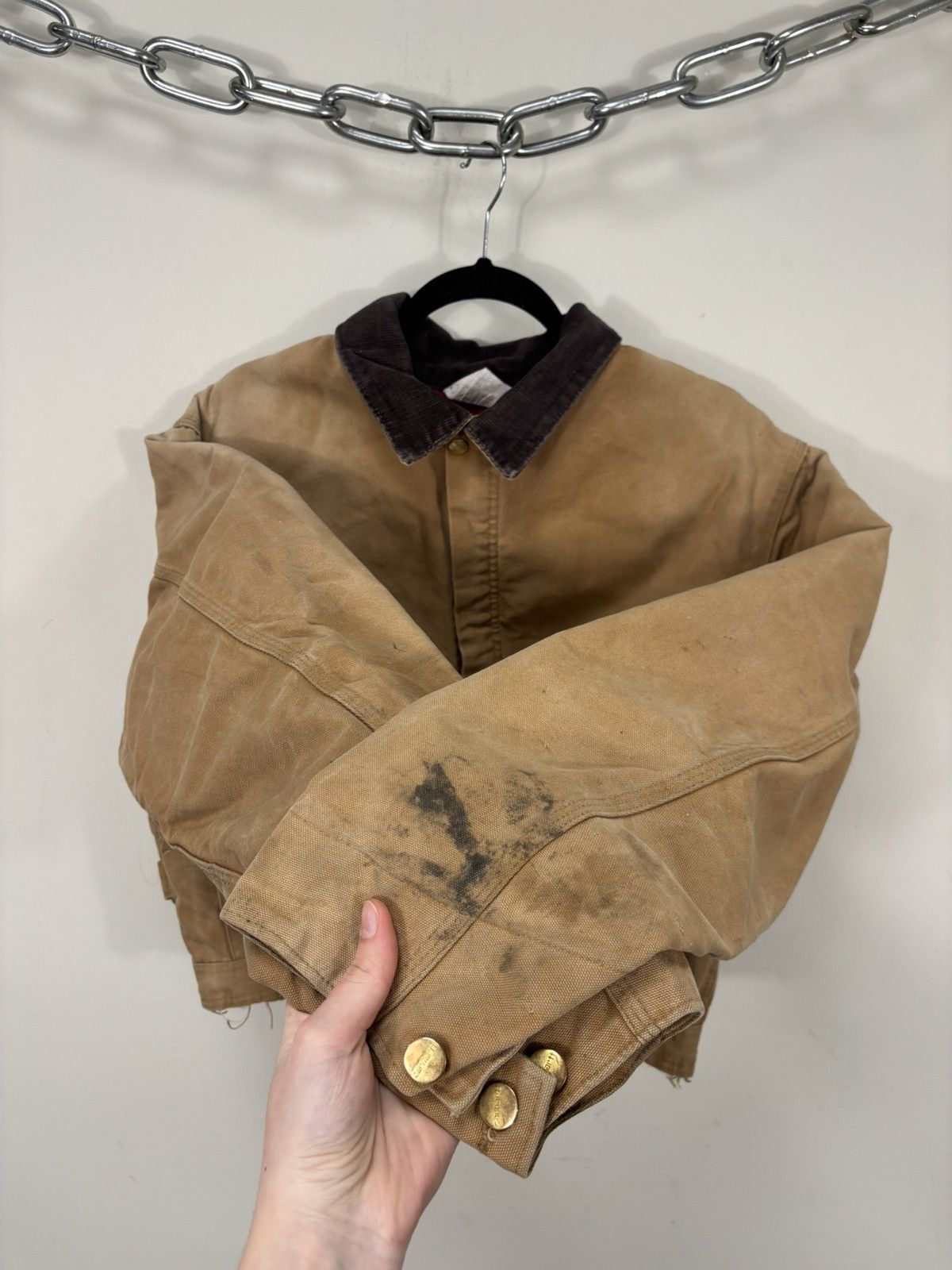 Carhartt Vintage Carhartt 1990s Made In USA Work Boxy Cropped Jacket Size US M / EU 48-50 / 2 - 14 Thumbnail