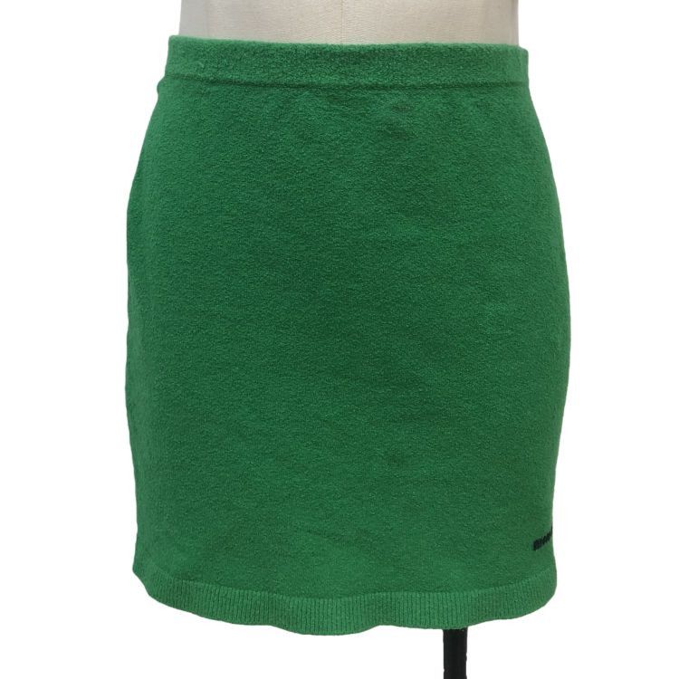 Miu Miu Miu Miu Green Terry Mini Skirt Size 40 Size 27" / US 4 / IT 40 - 1 Thumbnail