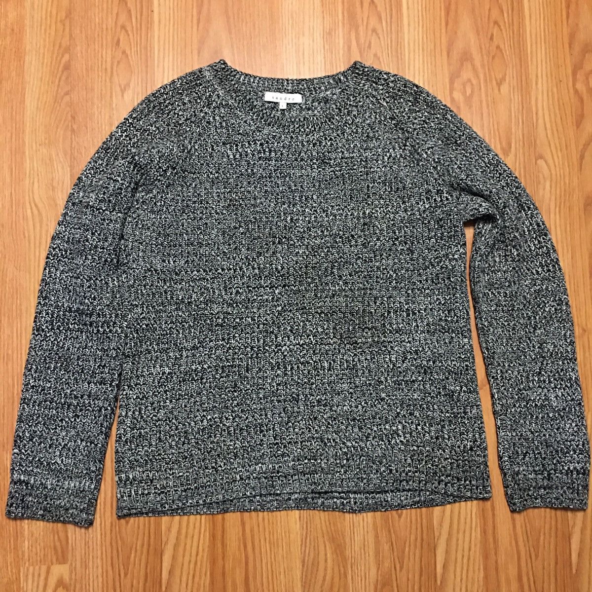 Sandro SANDRO Paris Grey Knit Wool Angora Cashmere Sweater Size L Size L / US 10 / IT 46 - 7 Thumbnail