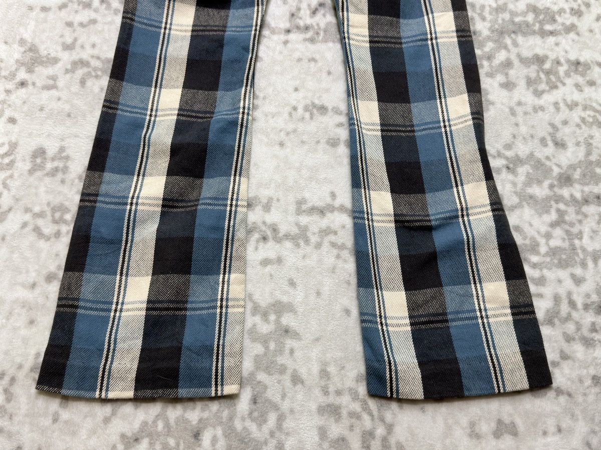 Kapital Vintage Gilfy Plaid Flare Double Waist Low Rise Cropped Pant Size US 28 / EU 44 - 13 Thumbnail