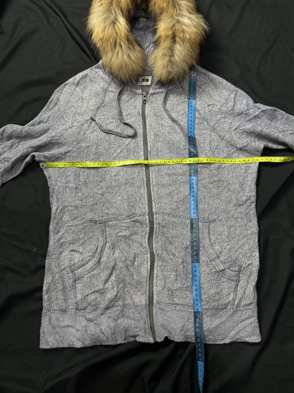 If Six Was Nine × Japanese Brand × Le Grande Bleu (L.G.B.) Faux Fur hoodie Japanese Uniqlo ifsix lgb style Size US L / EU 52-54 / 3 - 5 Thumbnail
