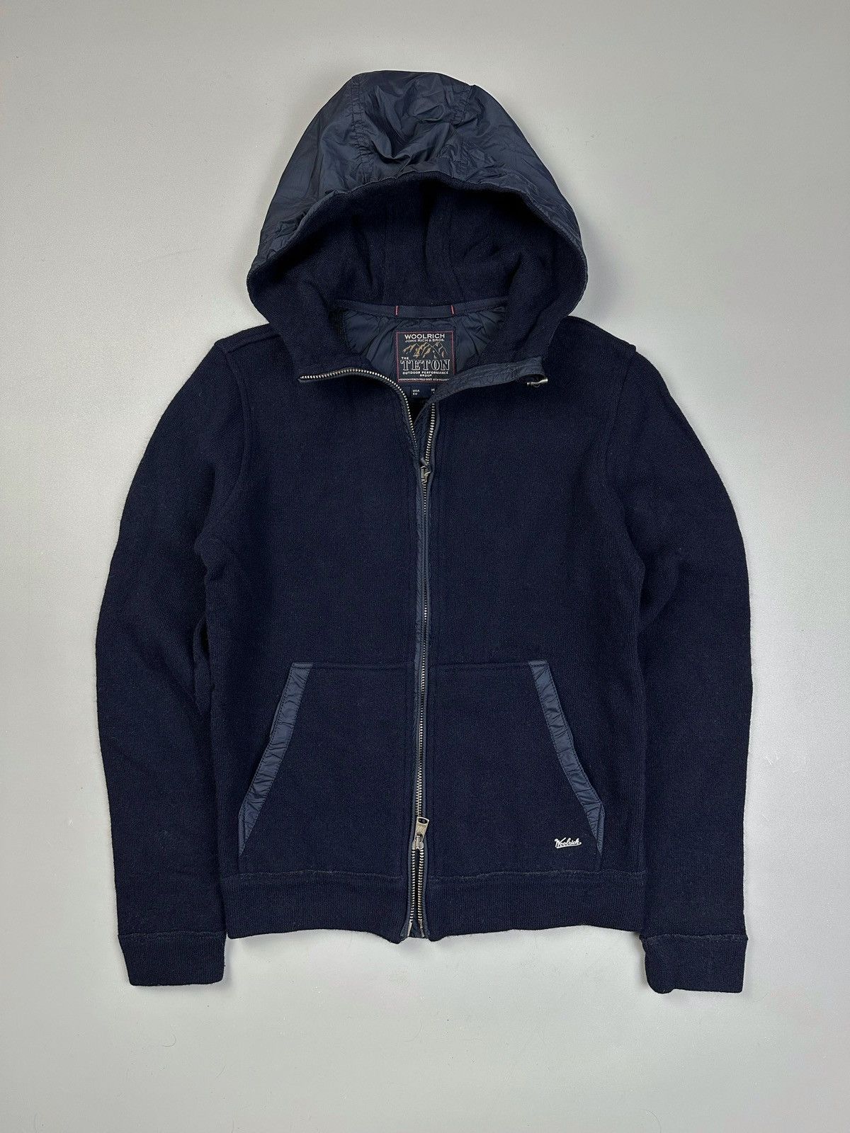 Woolrich Woolen Mills Woolen Blue Light Jaket & Zip Hoodie Woolrich Size S / US 4 / IT 40 - 1 Thumbnail