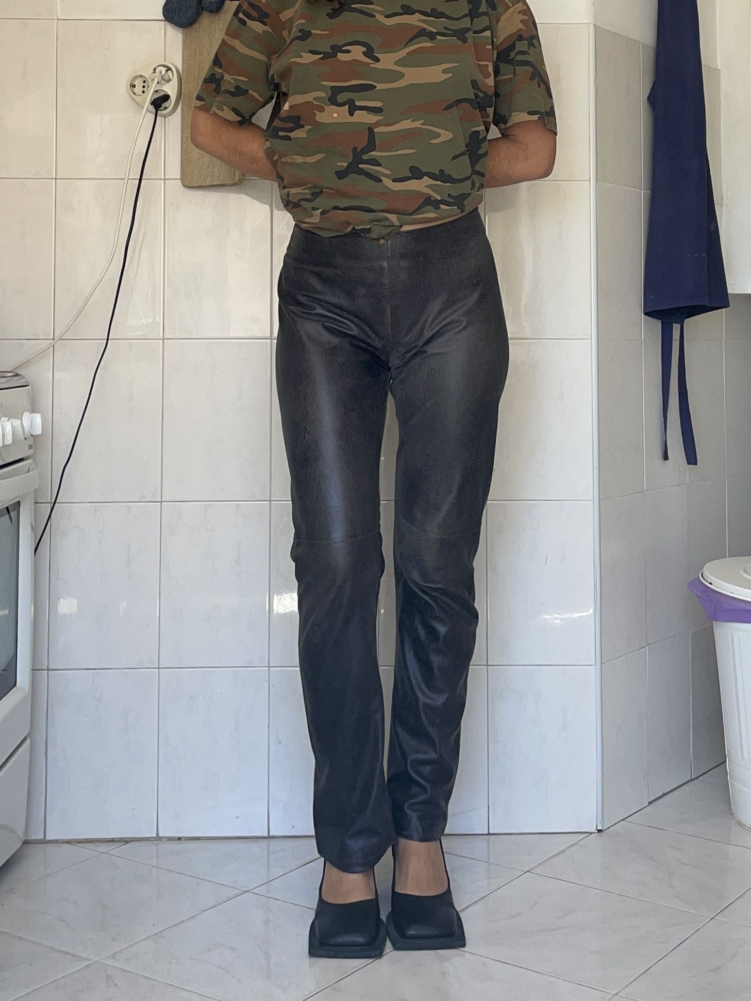 Jean Paul Gaultier Archive lamb leather JPG pants Size 32" / US 10 / IT 46 - 3 Thumbnail