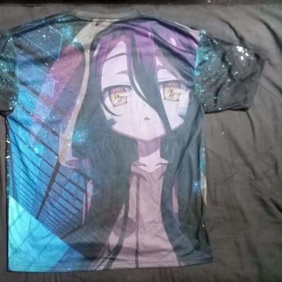 Anime No Game No Life Zero Schwi AOP Anime Manga T-Shirt Size US L / EU 52-54 / 3 - 6 Thumbnail
