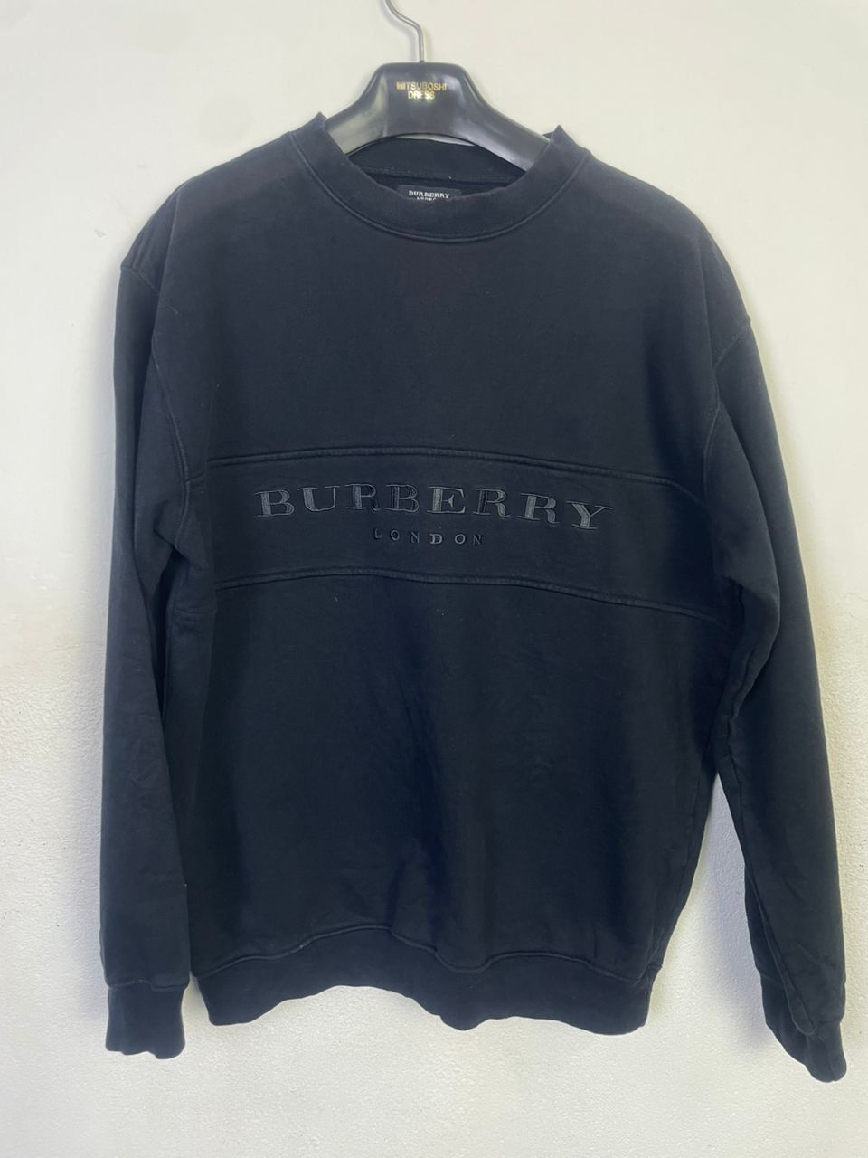 Burberry × Designer Vintage Burberry Spellout Logo Sweatshirt Size US M / EU 48-50 / 2 - 1 Thumbnail