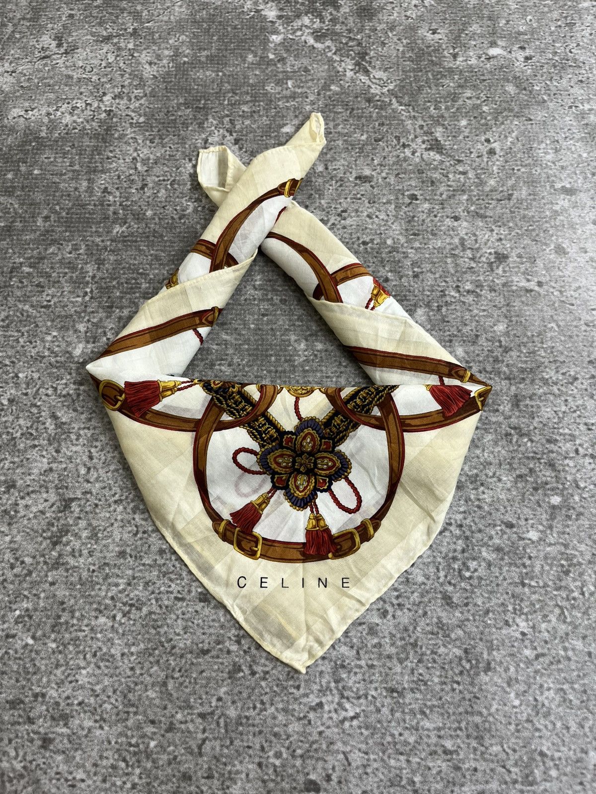 Celine Vintage Celine Handkerchief / Bandana / Neckerchief Size ONE SIZE - 7 Thumbnail