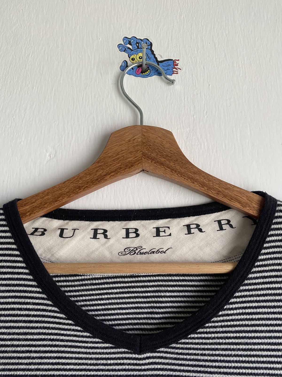 Burberry × Burberry Prorsum Burberry Blue Label Stripe Tee Size US L / EU 52-54 / 3 - 3 Thumbnail