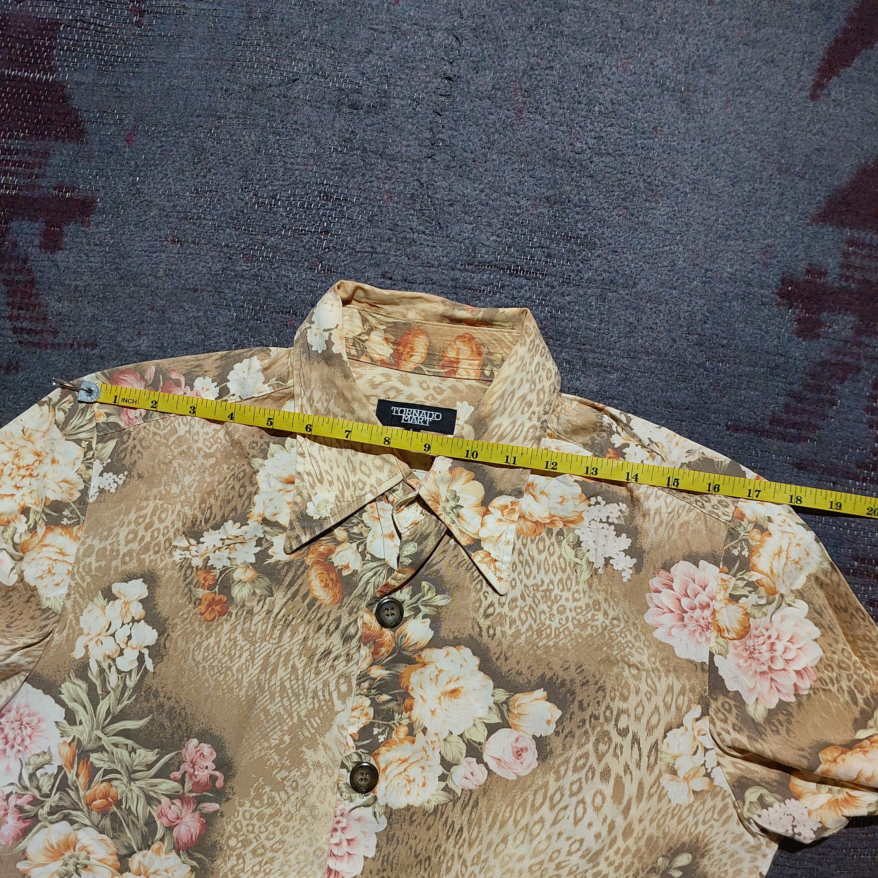 Tornado Mart Tornado mart floral pattern shirt Size US L / EU 52-54 / 3 - 9 Thumbnail