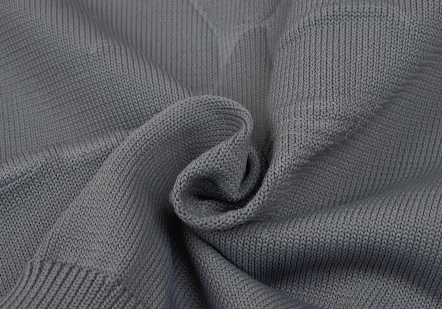 Comme des Garcons Homme Plus Embossed Design V-Neck Knit in Gray, Size M Size US M / EU 48-50 / 2 - 12 Thumbnail