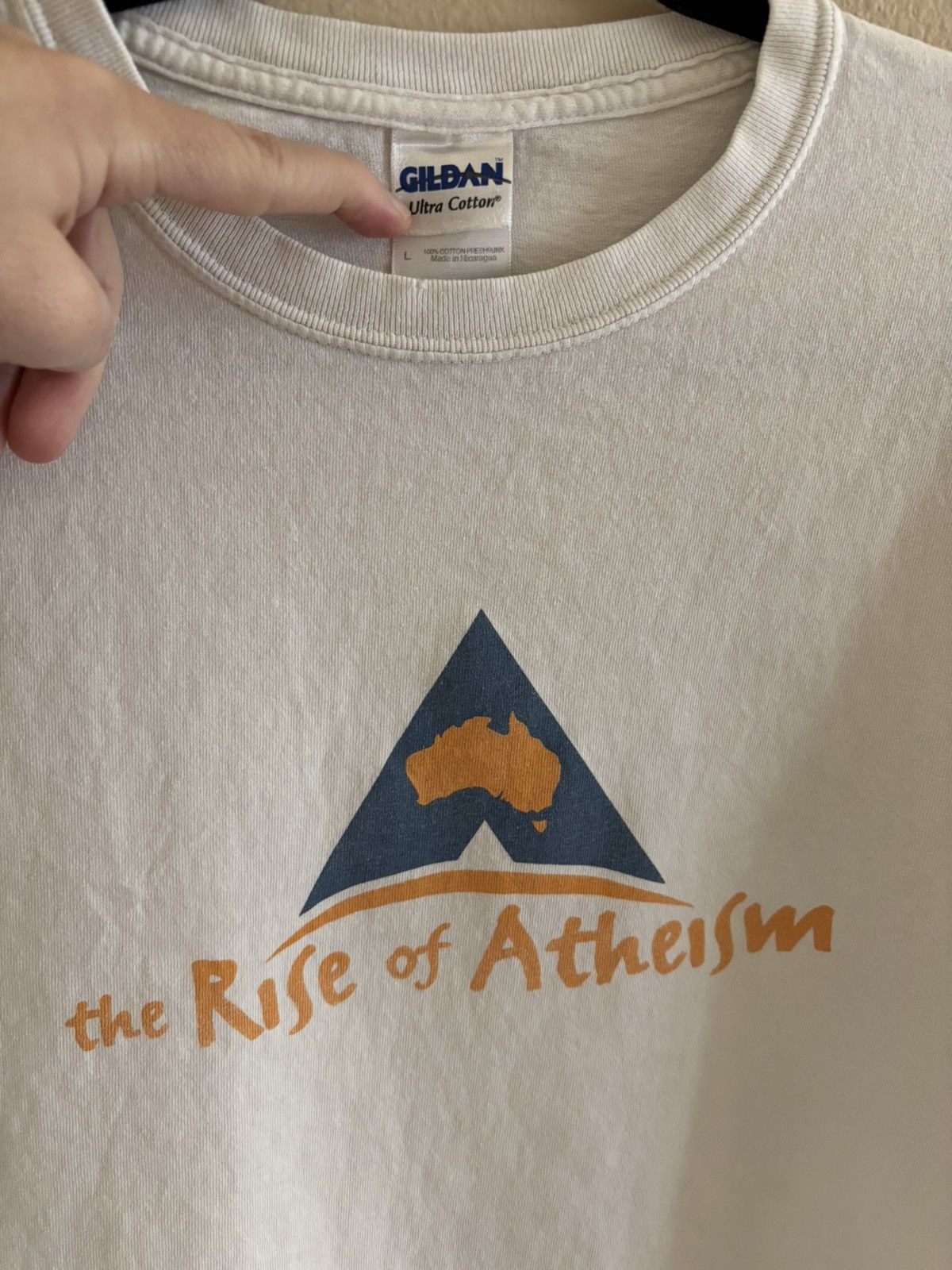 Vintage Rare 2010 Global Atheism Convention “Rise of Atheism” Tee Size US L / EU 52-54 / 3 - 6 Thumbnail