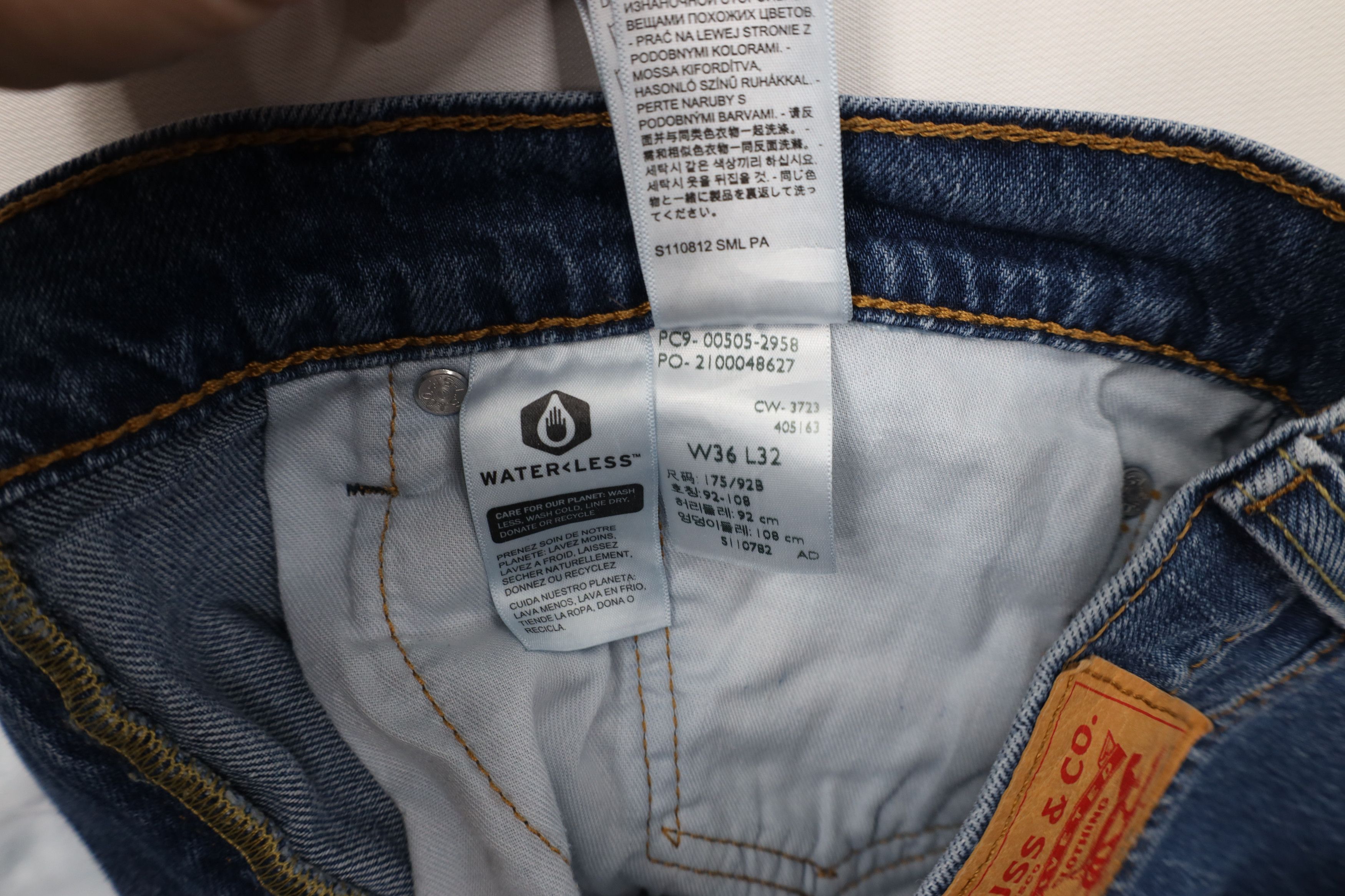 Levi's Vintage Y2K Levis 505 Stretch Regular Straight Leg Jeans Size US 36 / EU 52 - 7 Thumbnail