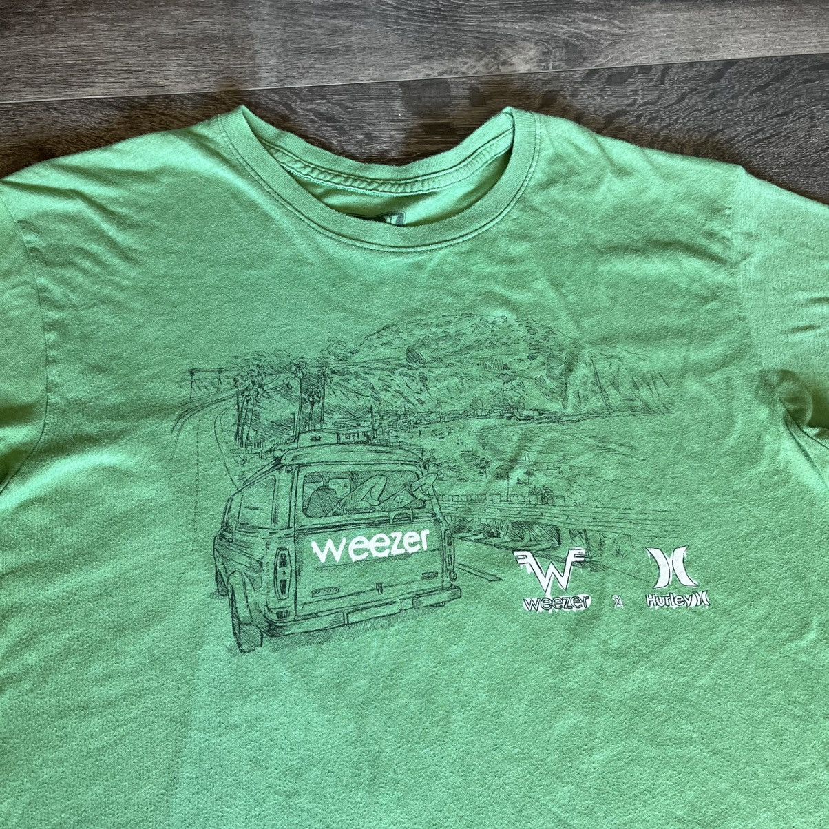 Hurley Vintage Y2K Hurley x Weezer Van Band Graphic Logo Tee Shirt Size US XL / EU 56 / 4 - 2 Thumbnail