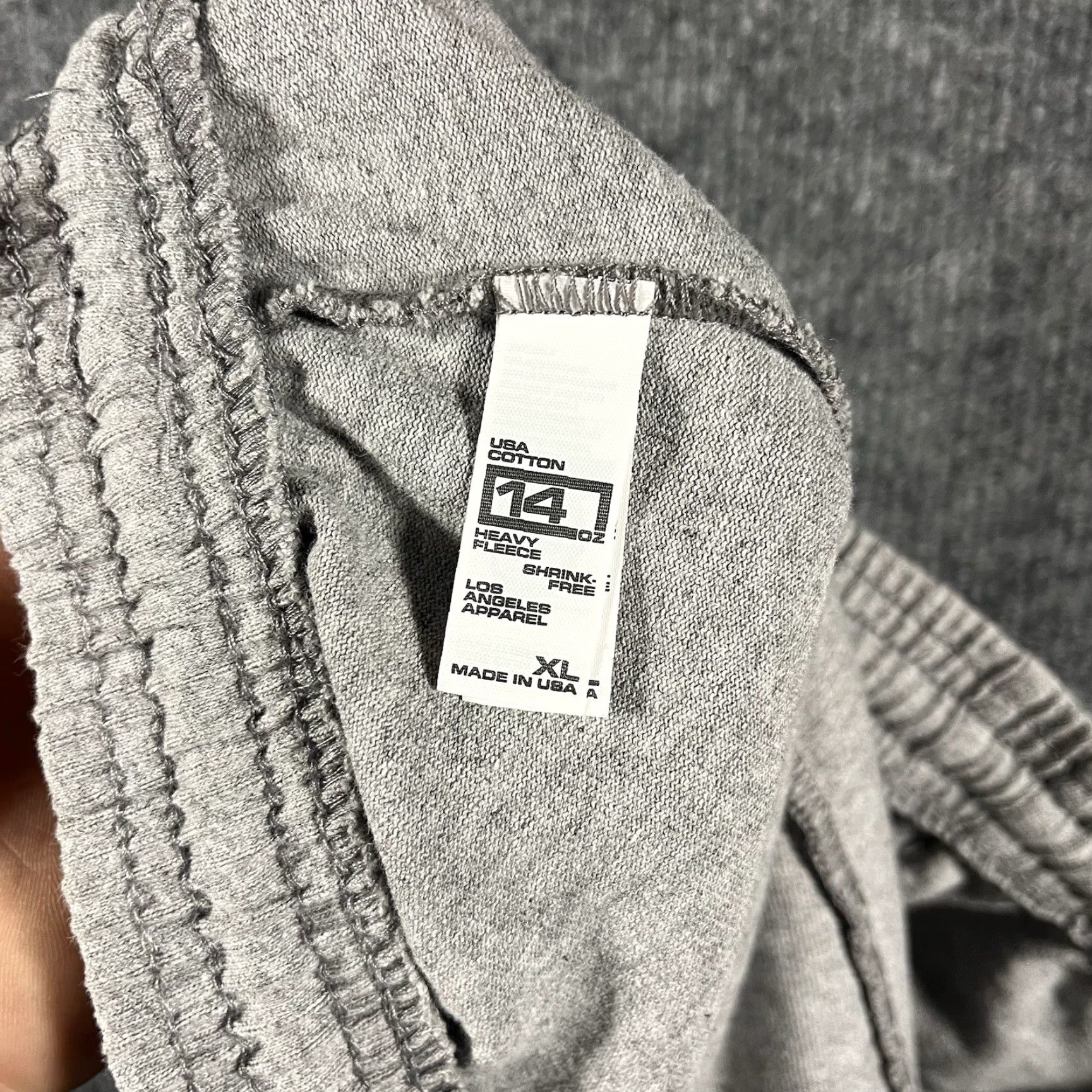 Los Angeles Apparel VINTAGE Los Angeles Apparel Heavyweight 14oz Sweat Fleece Shorts Gray Made USA Mens XL Sweat Pants Gray USA 14oz Fleece Shorts XL Mens Size US 36 / EU 52 - 6 Thumbnail