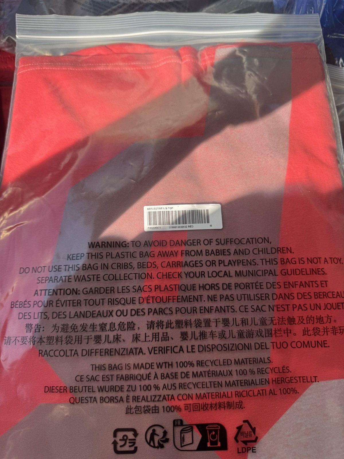 Supreme FW25 Supreme Reflective L/S Size US M / EU 48-50 / 2 - 2 Thumbnail