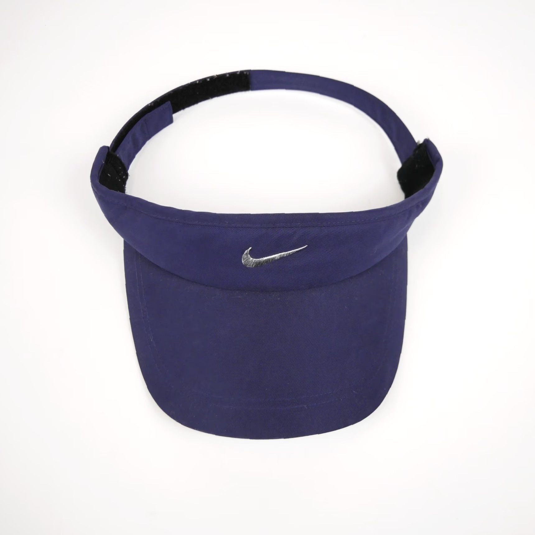 Nike Nike Hat Cap Visor Strap Back Purple Mens Swoosh Embroidered Adjustable One Size Casual Sports Sun Visor Size ONE SIZE - 2 Thumbnail