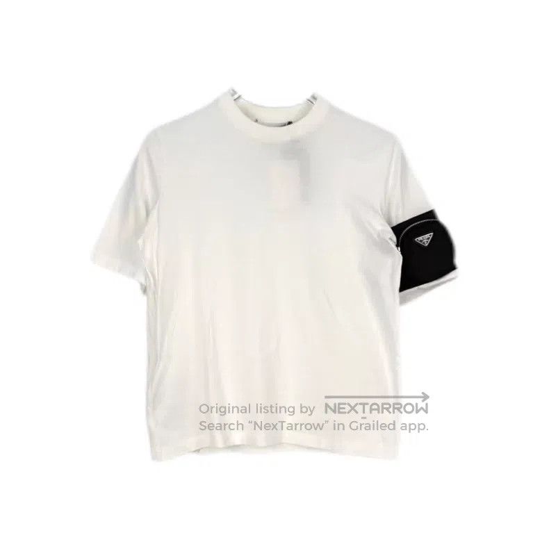 Prada Prada White sleeve arm metal triangle arm bag short sleeve Size XS / US 0-2 / IT 36-38 - 1 Thumbnail