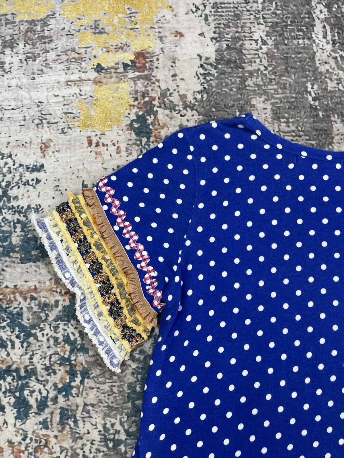 Frapbois Issey Miyake Frapbois Polka Dot Multi Lace Tape Top Size XS / US 0-2 / IT 36-38 - 6 Thumbnail