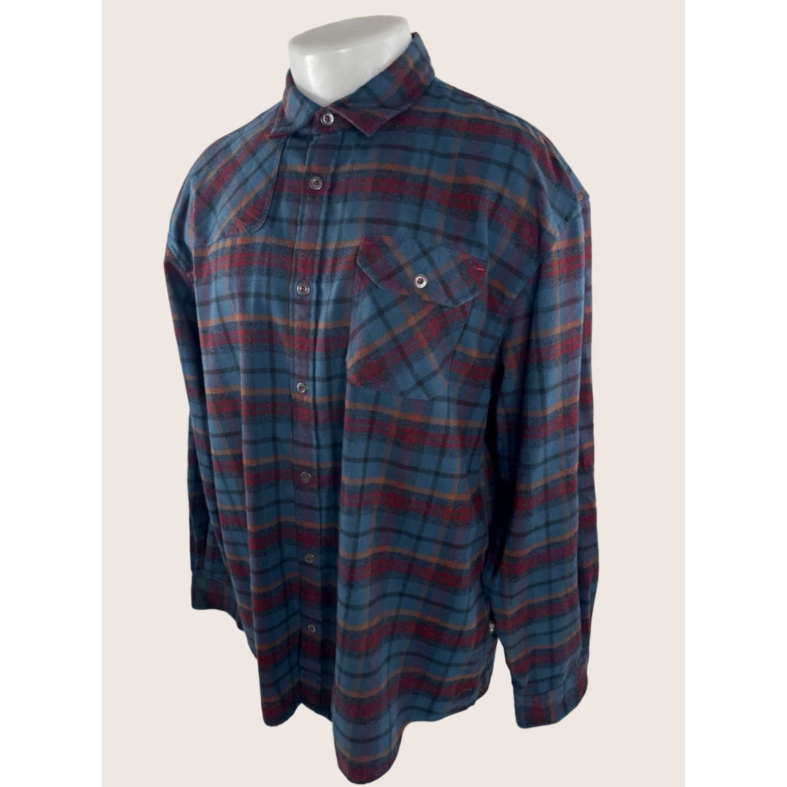 Howler Brothers HOWLER BROS Western SHIRT Plaid XL Button-Up Long Sleeve Multicolor Patch Shoulder / Forearm Western Theme Mens Shirt Size US XL / EU 56 / 4 - 1 Thumbnail