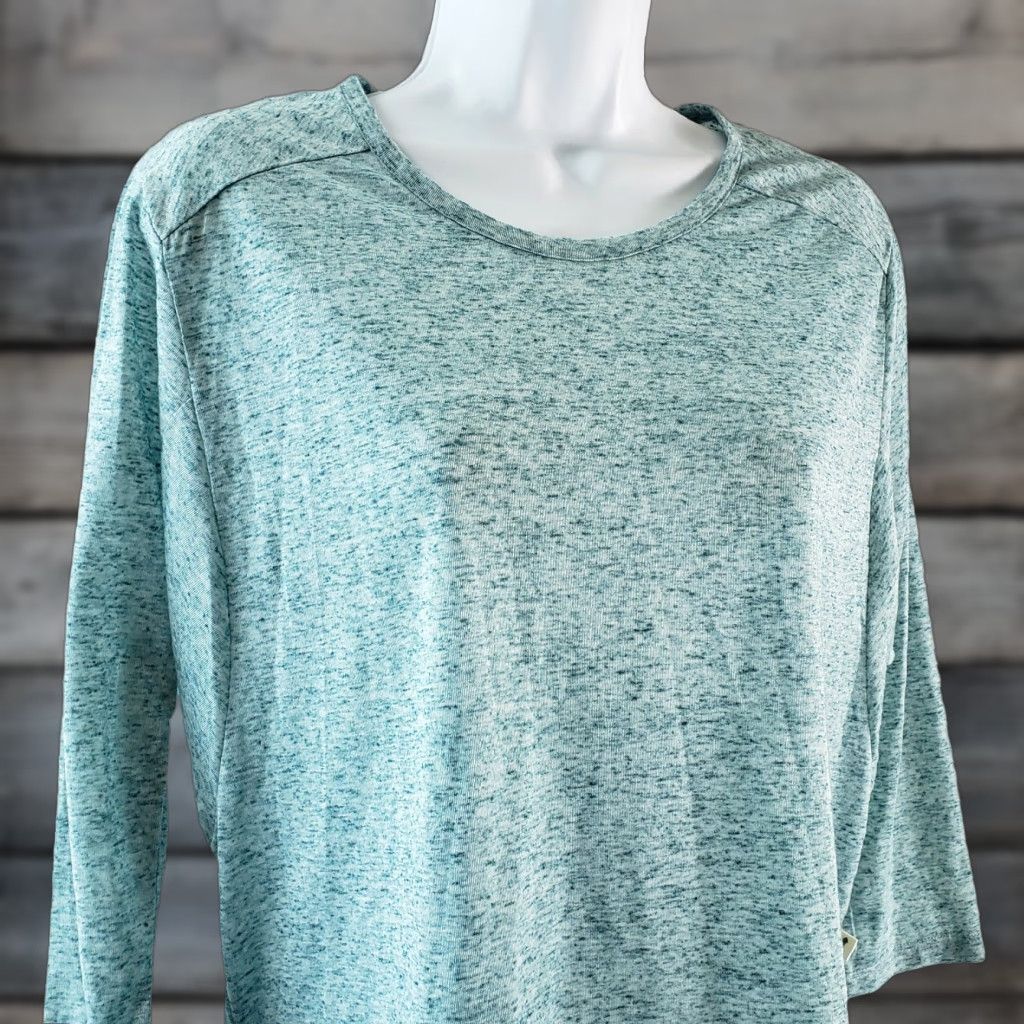 Toad&Co Toad&Co Womens Ember 3/4 Sleeve Tee XS Blue Heathered Tee Mens? Size XS / US 0-2 / IT 36-38 - 1 Thumbnail