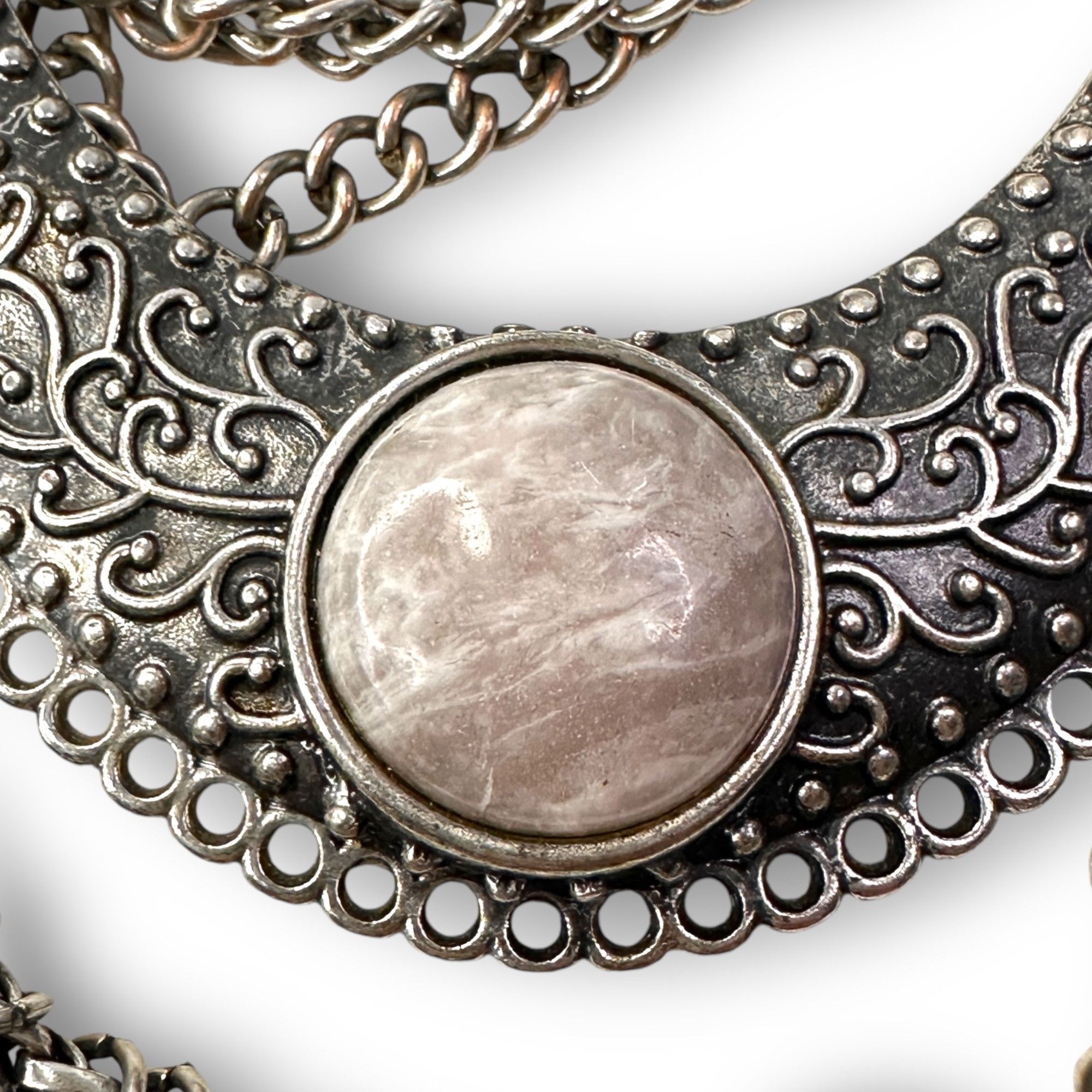 Vintage Vintage Bohemian Statement Necklace Intricate Coin Detailing Size ONE SIZE - 12 Thumbnail