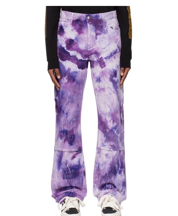 Amiri BNWT SS23 AMIRI CRACKED CARPENTER JEANS 50 Size US 34 / EU 50 - 1 Thumbnail