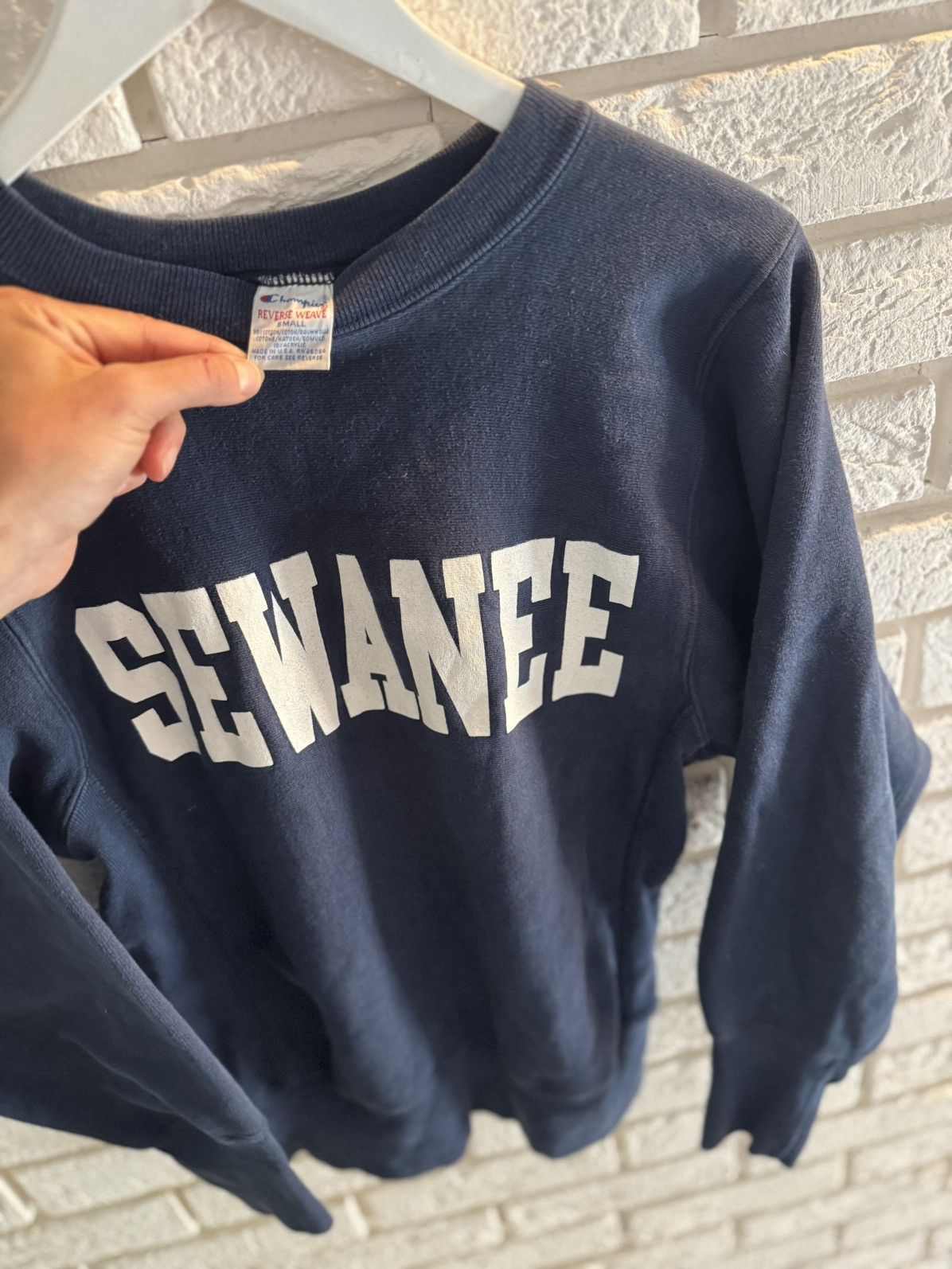 Champion 90s Reverse Weave Sewanee College University Sweatshirt Size US S / EU 44-46 / 1 - 2 Thumbnail