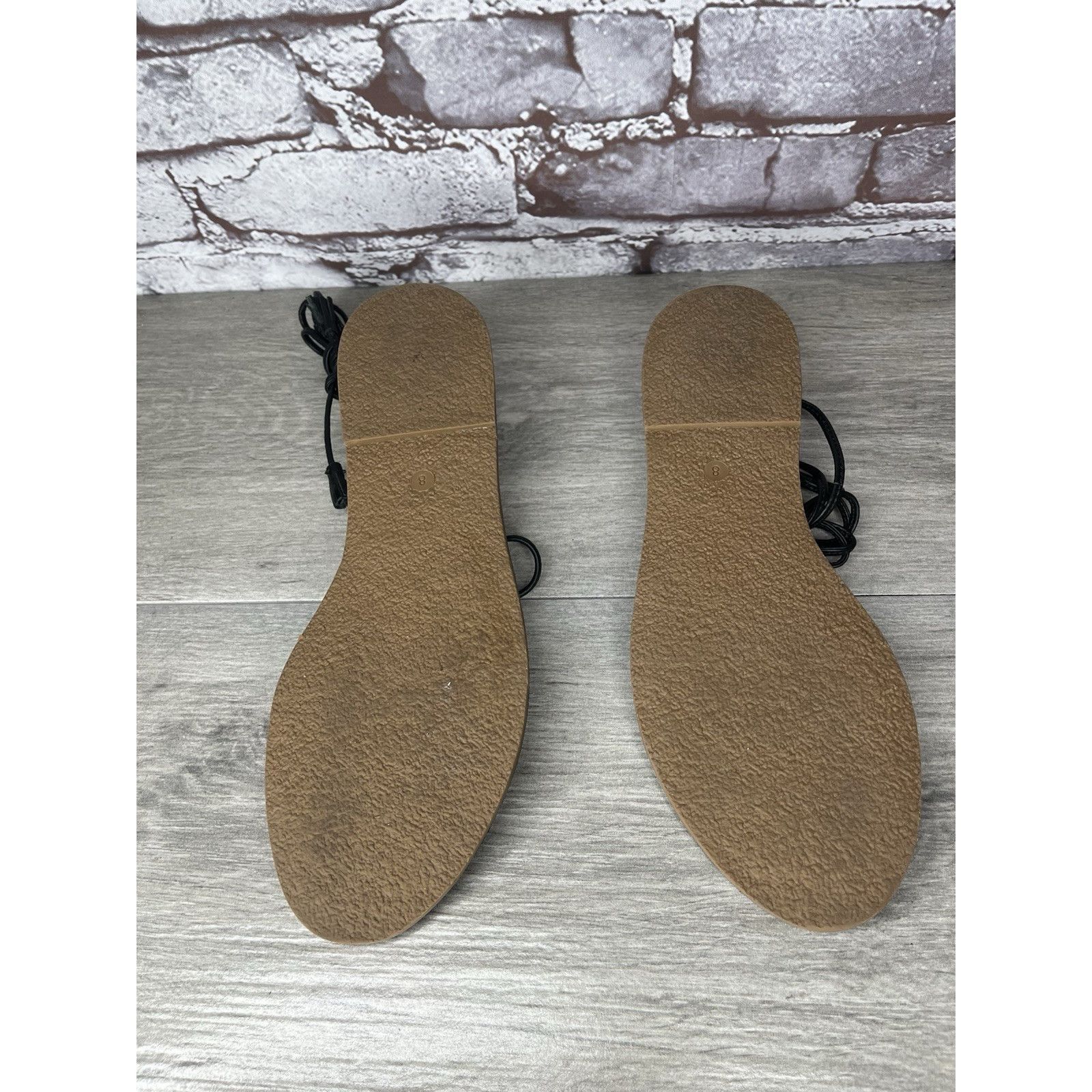 Madewell Madewell Boardwalk Black Leather Gladiator Lace Up Sandals W Size US 8 / IT 38 - 7 Thumbnail