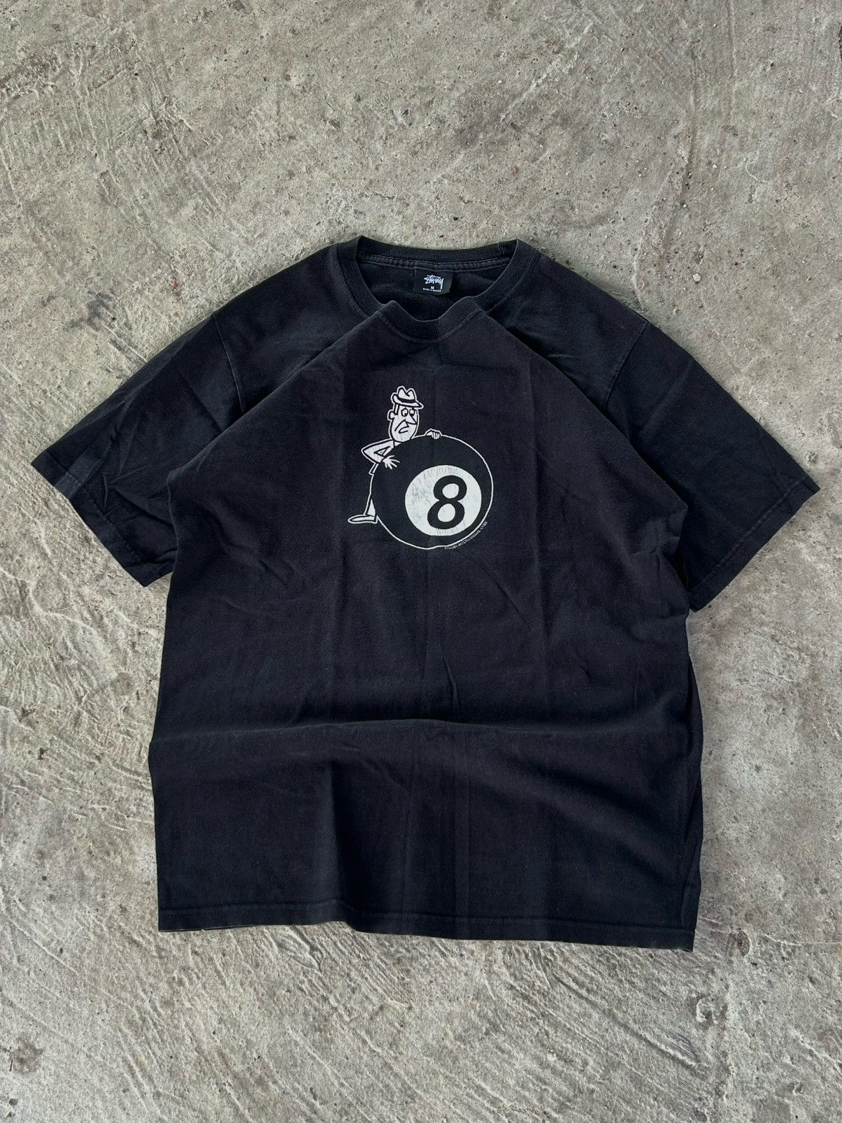 Stussy Stussy 8 ball Graphic Boxy Fit Black Rare Vintage T-shirt Size US M / EU 48-50 / 2 - 4 Thumbnail