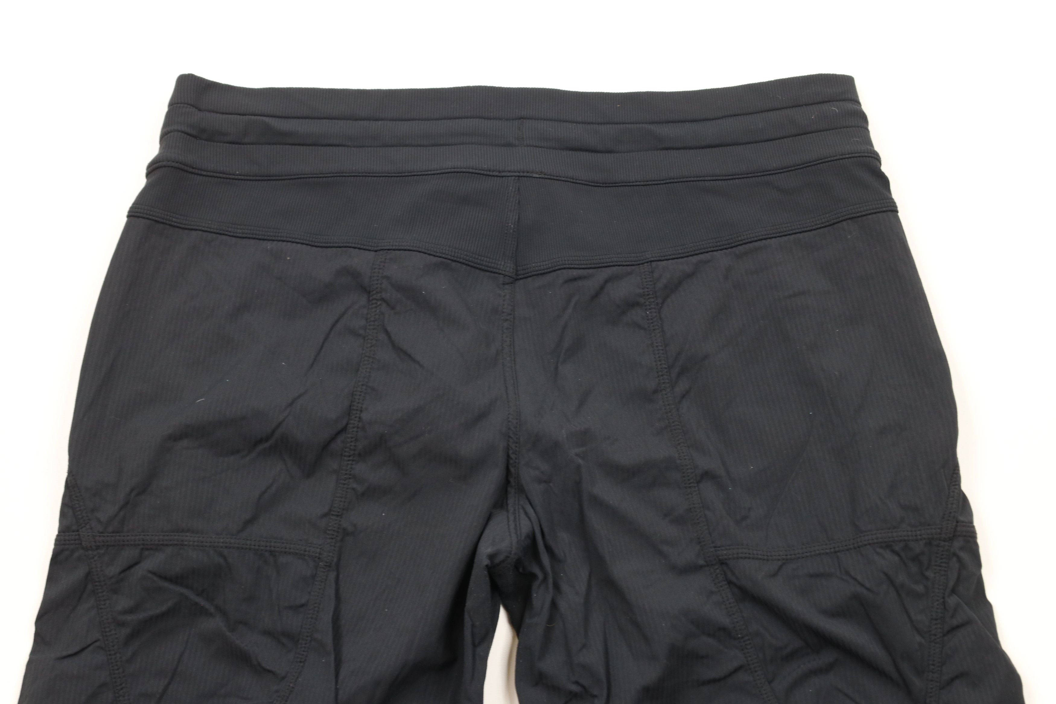 Lululemon × Vintage Lululemon Striped Dance Studio Cropped Capris Pants Black Size 32" / US 10 / IT 46 - 9 Thumbnail