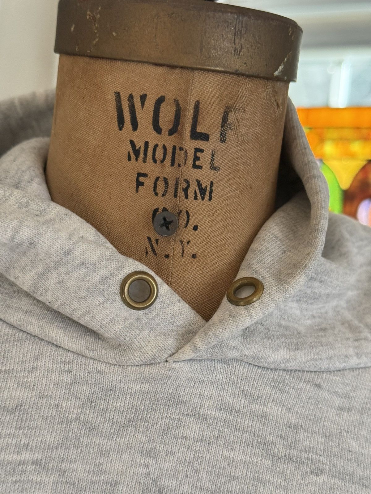 Vintage 1980s Gym Grey 100% Cotton Made USA Hoodie Size US L / EU 52-54 / 3 - 1 Thumbnail