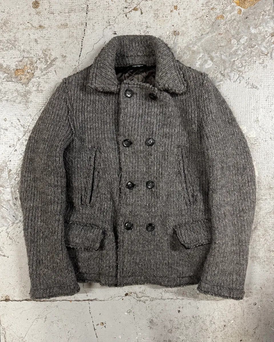 Dolce & Gabbana 2000s Dolce & Gabbana Grey Wool Buttoned Jacket Size 42R - 1 Thumbnail