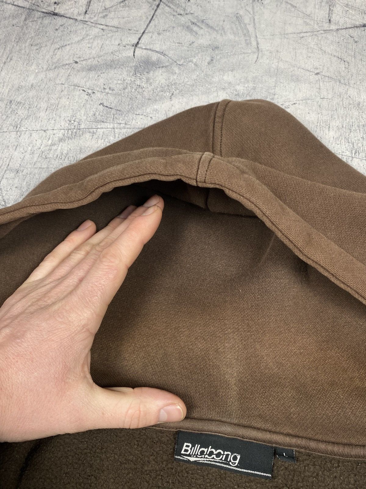 Billabong Billabong Faded Brown Y2K Surf Full Zip Hoodie Fleece Size US L / EU 52-54 / 3 - 19 Thumbnail